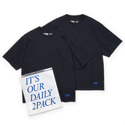 BOUTIQUE × FRUIT OF THE LOOM IT'S OUR DAILY 2PACK TEE NAVY（ブティック×フルーツオブザルームイッツアワーデイリーツーパックTシャツネイビー）｜ONLINE BOUTIQUE（オンラインブティック）