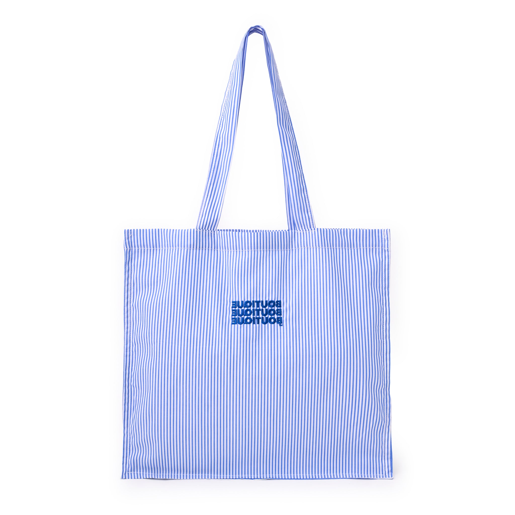 BOUTIQUE FABRIC TOTE BAG BLUE STRIPE（ブティックファブリックトートバッグブルーストライプ）｜ONLINE BOUTIQUE（オンラインブティック）