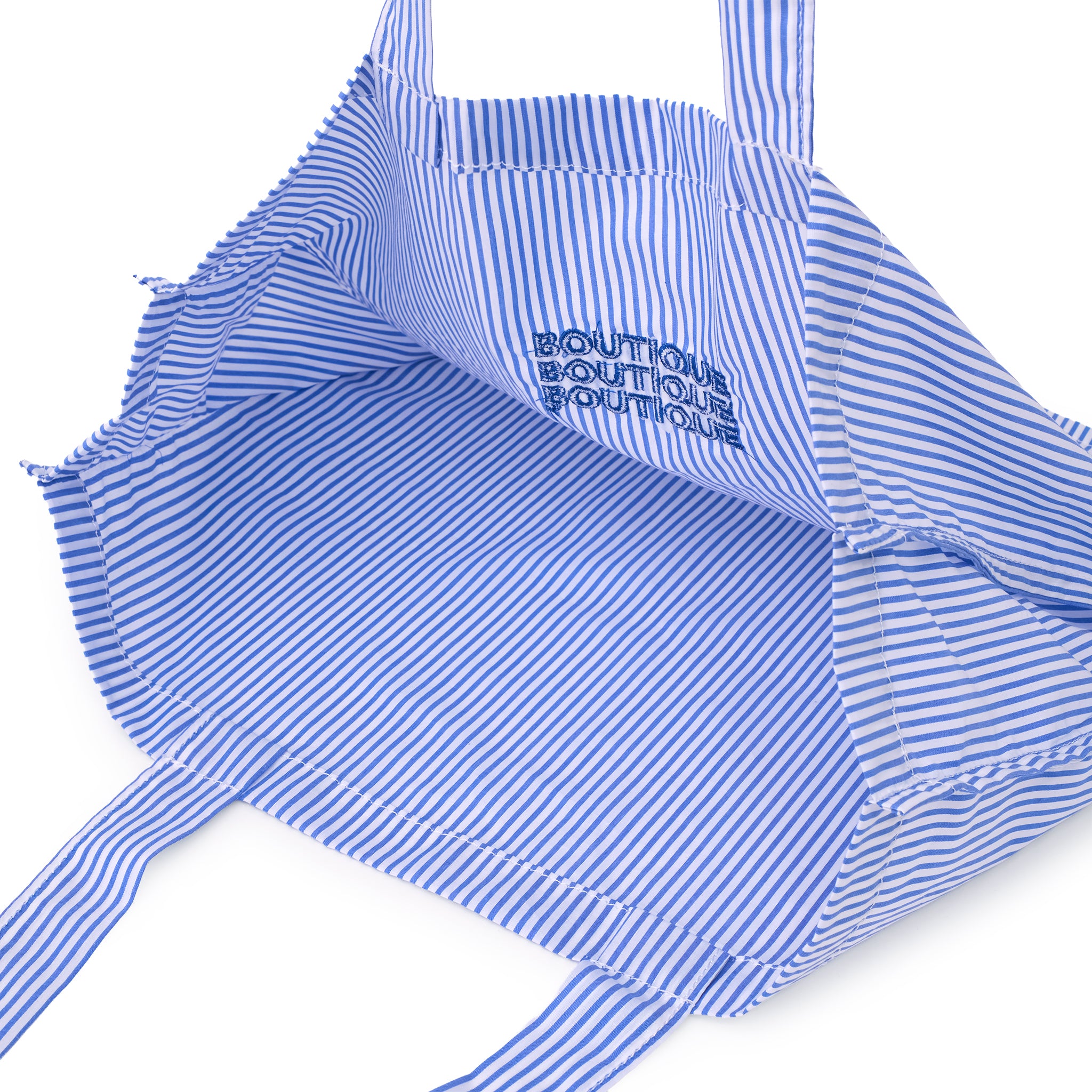 BOUTIQUE FABRIC TOTE BAG BLUE STRIPE（ブティックファブリックトートバッグブルーストライプ）｜ONLINE BOUTIQUE（オンラインブティック）