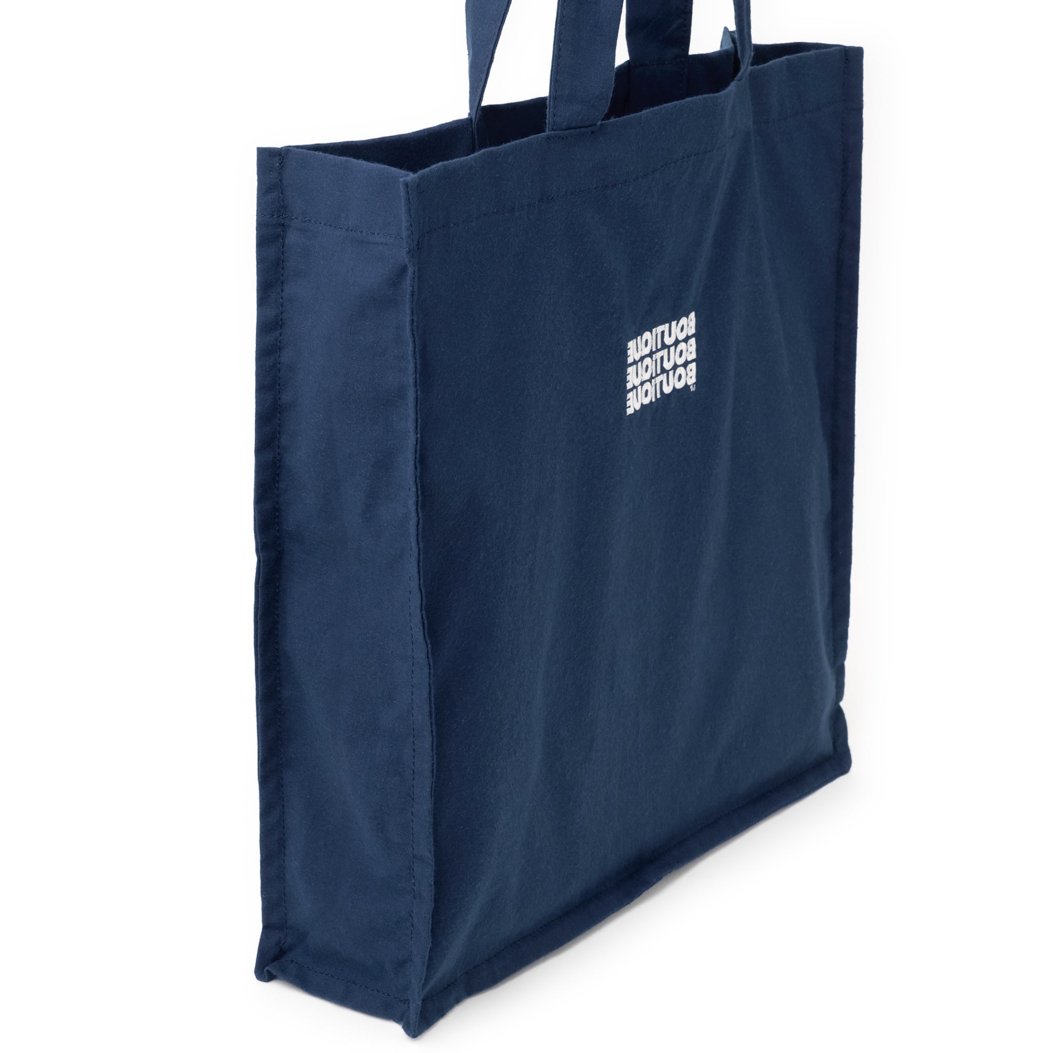 BOUTIQUE FABRIC TOTE BAG NAVY（ブティックファブリックトートバッグネイビー）｜ONLINE BOUTIQUE（オンラインブティック）
