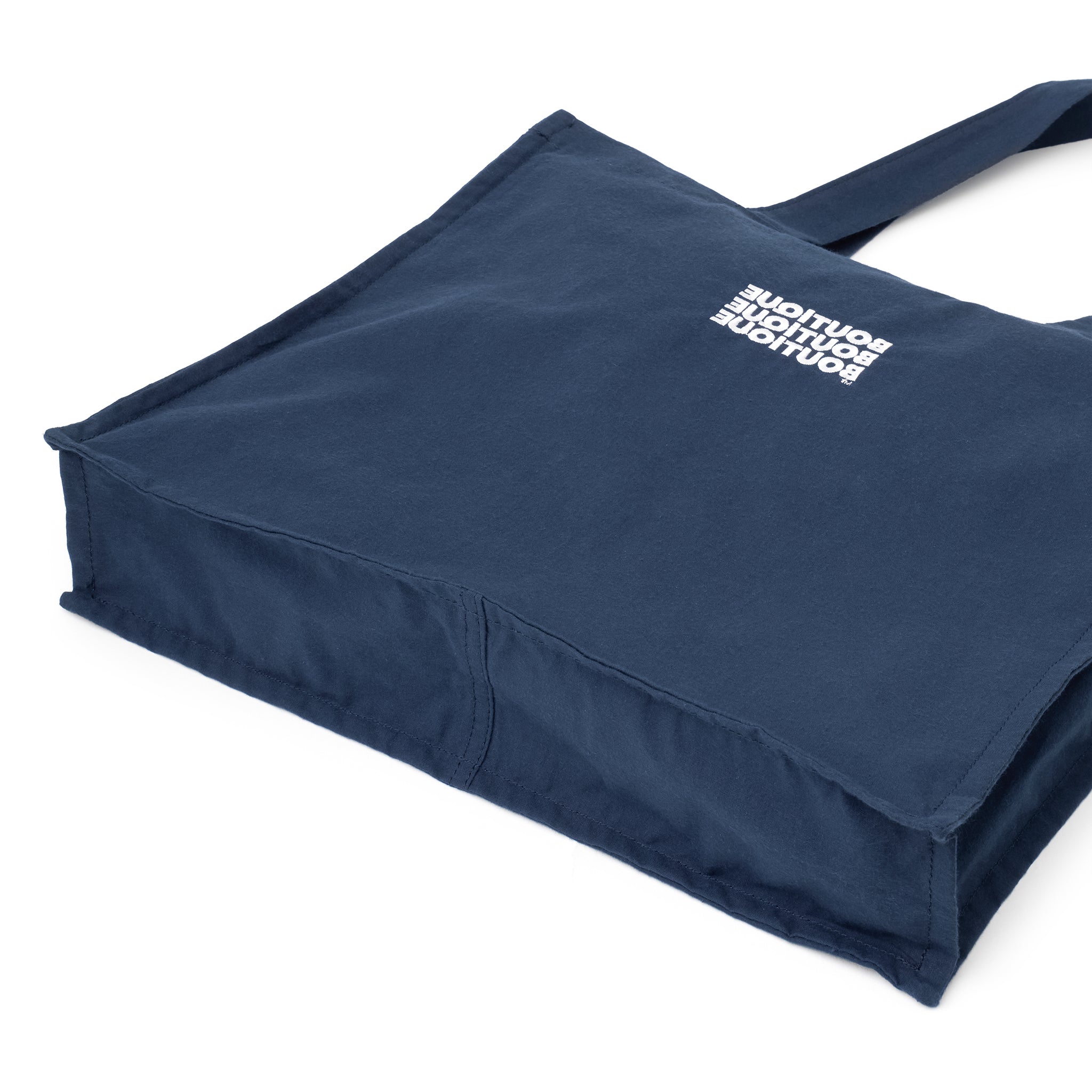BOUTIQUE FABRIC TOTE BAG NAVY（ブティックファブリックトートバッグネイビー）｜ONLINE BOUTIQUE（オンラインブティック）