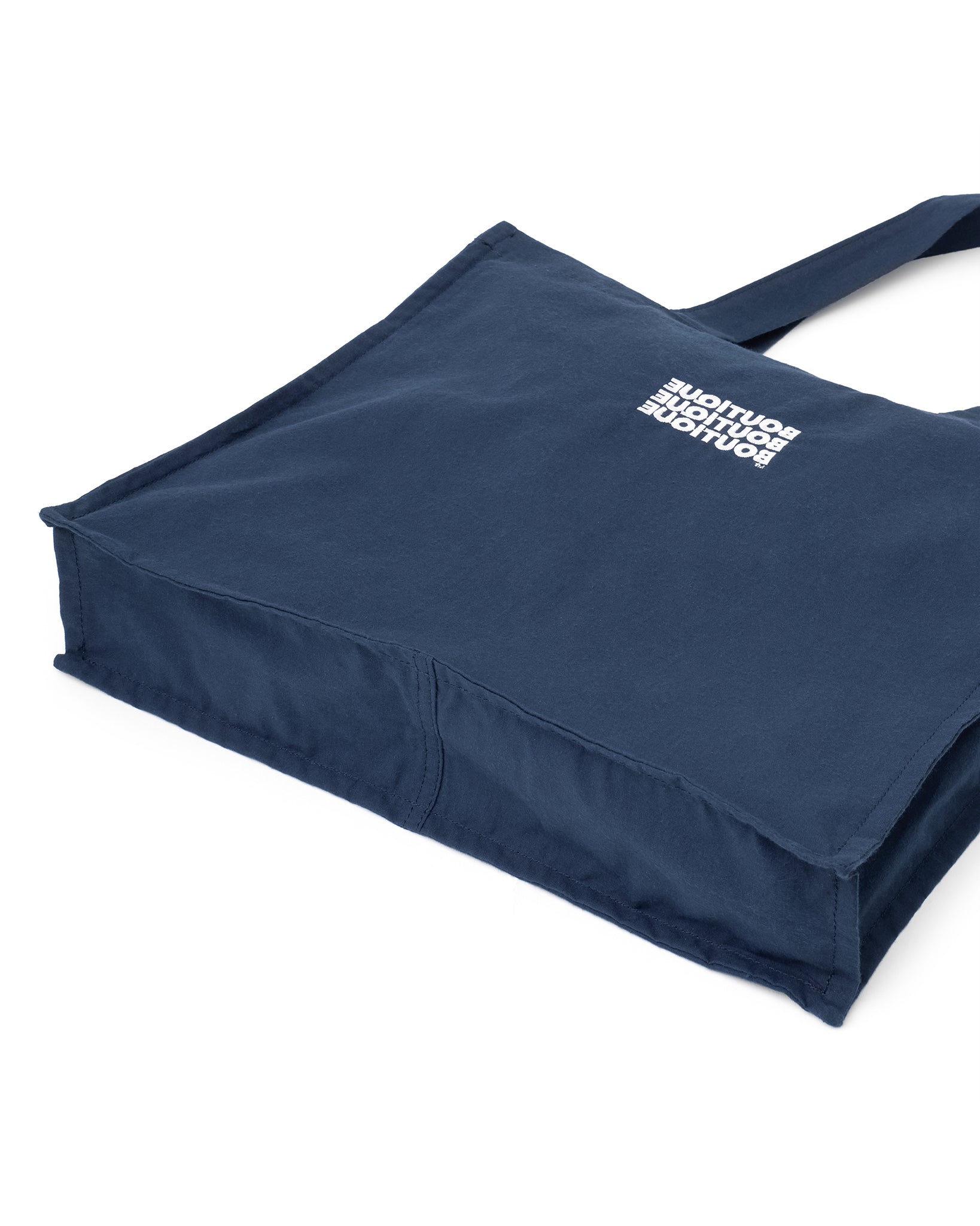 BOUTIQUE FABRIC TOTE BAG NAVY（ブティックファブリックトートバッグネイビー）｜ONLINE BOUTIQUE（オンラインブティック）
