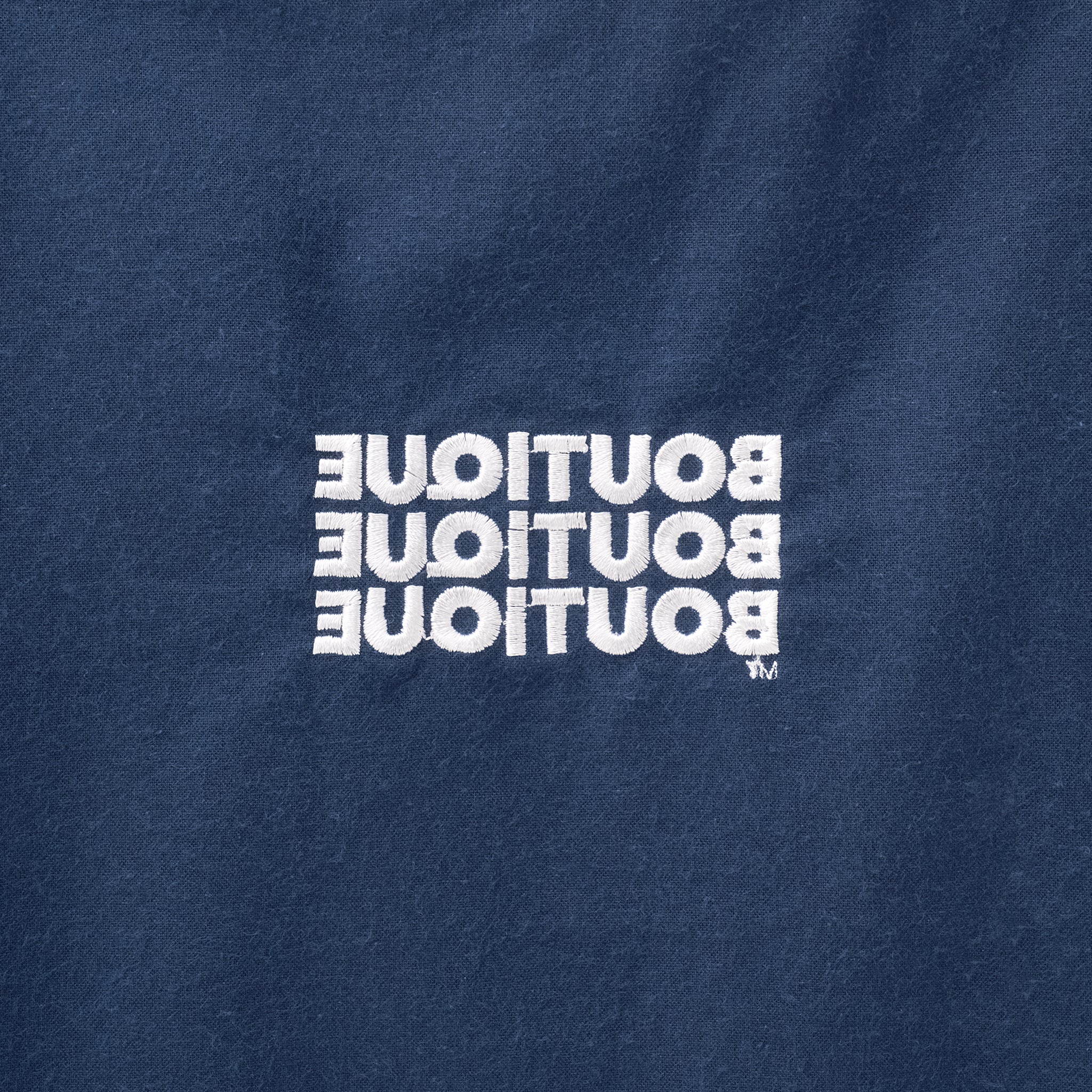 BOUTIQUE FABRIC TOTE BAG NAVY（ブティックファブリックトートバッグネイビー）｜ONLINE BOUTIQUE（オンラインブティック）