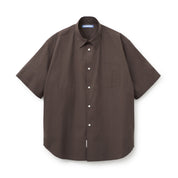 BOUTIQUE SHORT SLEEVE BOX SHIRT DARK BROWN（ブティックショートスリーブボックスシャツダークブラウン）｜ONLINE BOUTIQUE（オンラインブティック）