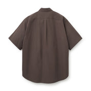BOUTIQUE SHORT SLEEVE BOX SHIRT DARK BROWN（ブティックショートスリーブボックスシャツダークブラウン）｜ONLINE BOUTIQUE（オンラインブティック）