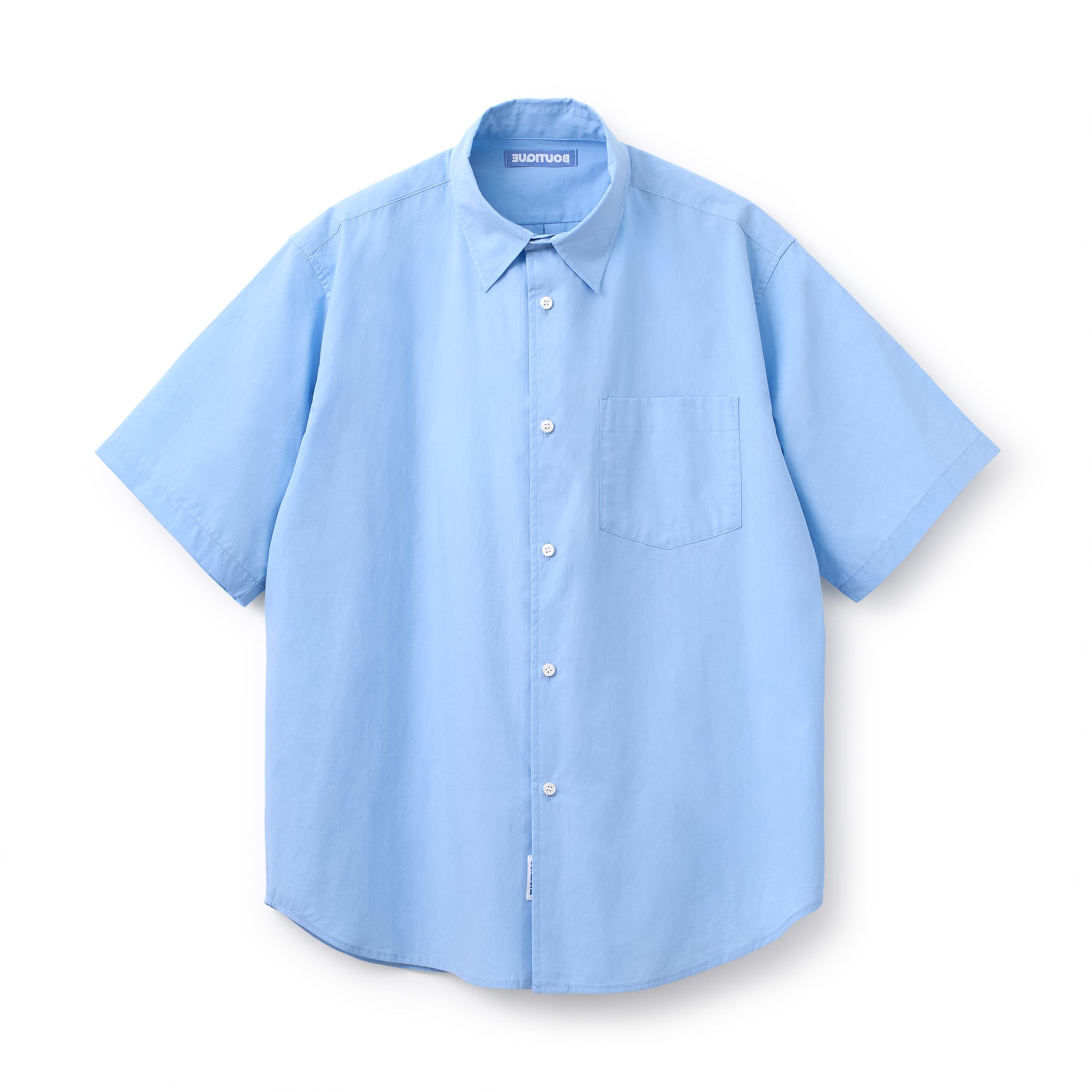 BOUTIQUE SHORT SLEEVE BOX SHIRT（ブティックショートスリーブボックスシャツサックス）｜ONLINE BOUTIQUE（オンラインブティック）