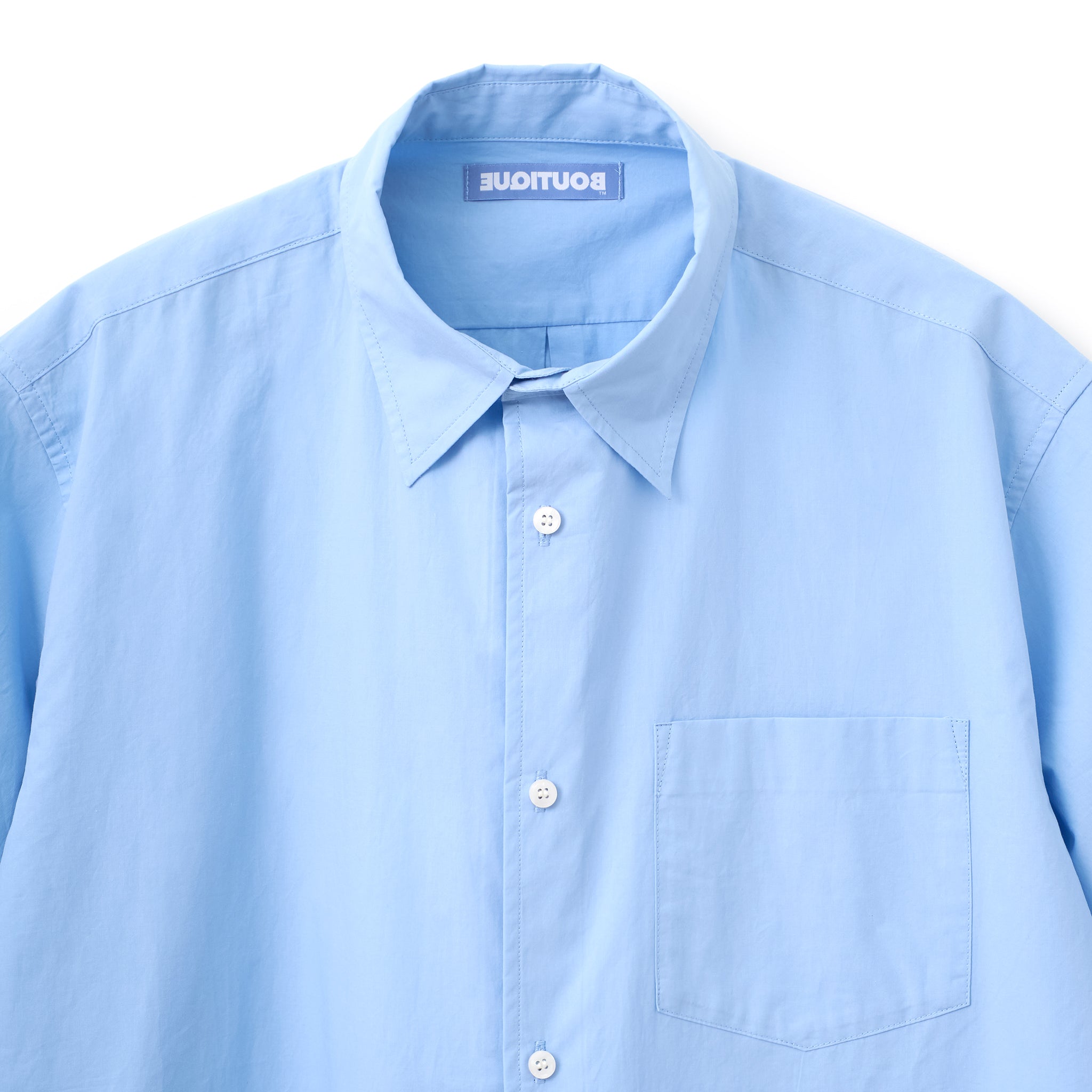 BOUTIQUE SHORT SLEEVE BOX SHIRT（ブティックショートスリーブボックスシャツサックス）｜ONLINE BOUTIQUE（オンラインブティック）
