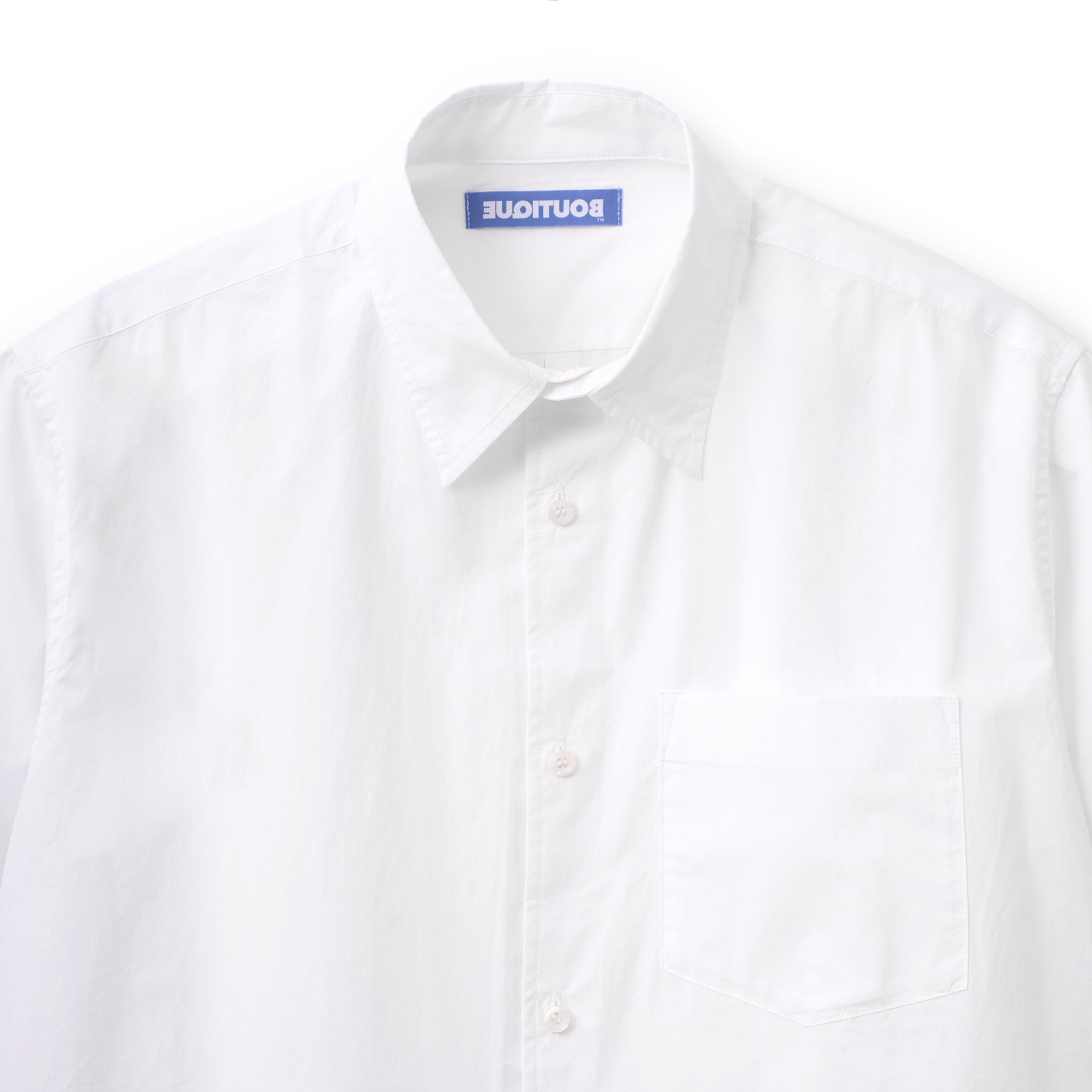 BOUTIQUE SHORT SLEEVE BOX SHIRT WHITE（ブティックショートスリーブボックスシャツホワイト）｜ONLINE BOUTIQUE（オンラインブティック）
