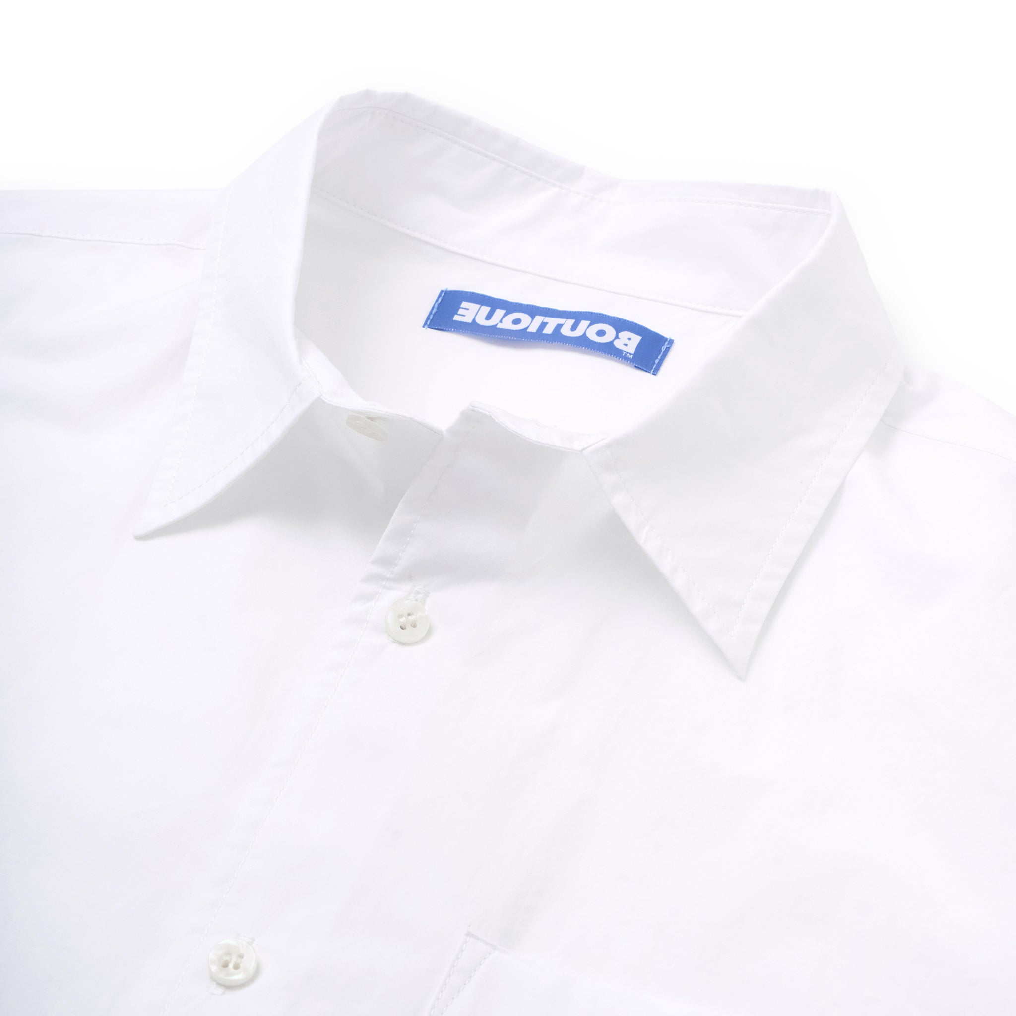 BOUTIQUE SHORT SLEEVE BOX SHIRT WHITE（ブティックショートスリーブボックスシャツホワイト）｜ONLINE BOUTIQUE（オンラインブティック）
