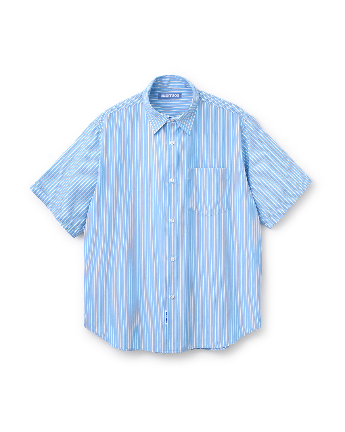 BOUTIQUE SHORT SLEEVE BOX SHIRT BLUE STRIPE（ブティックショートスリーブボックスシャツブルーストライプ）｜ONLINE BOUTIQUE（オンラインブティック）