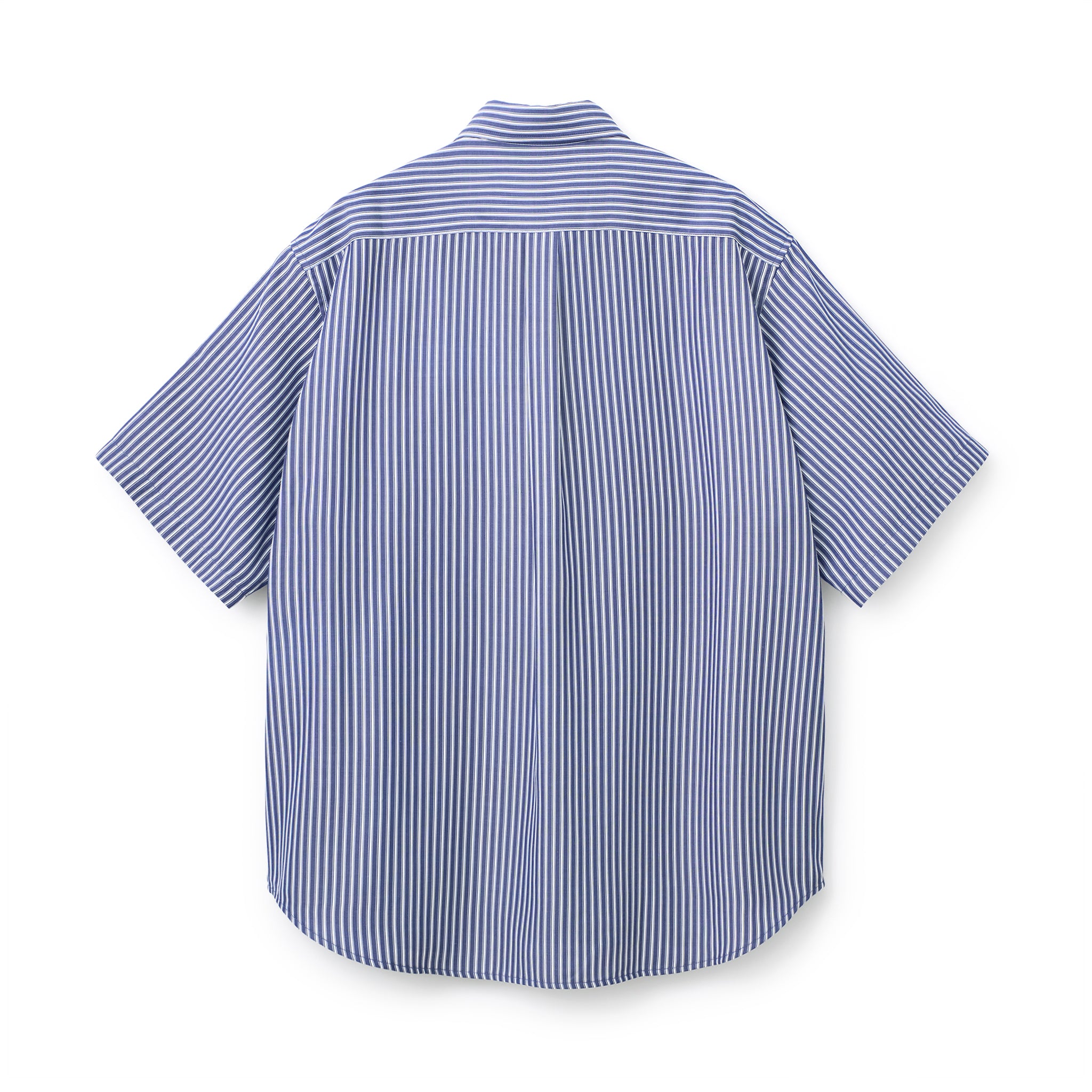 BOUTIQUE SHORT SLEEVE BOX SHIRT NAVY STRIPE（ブティックショート