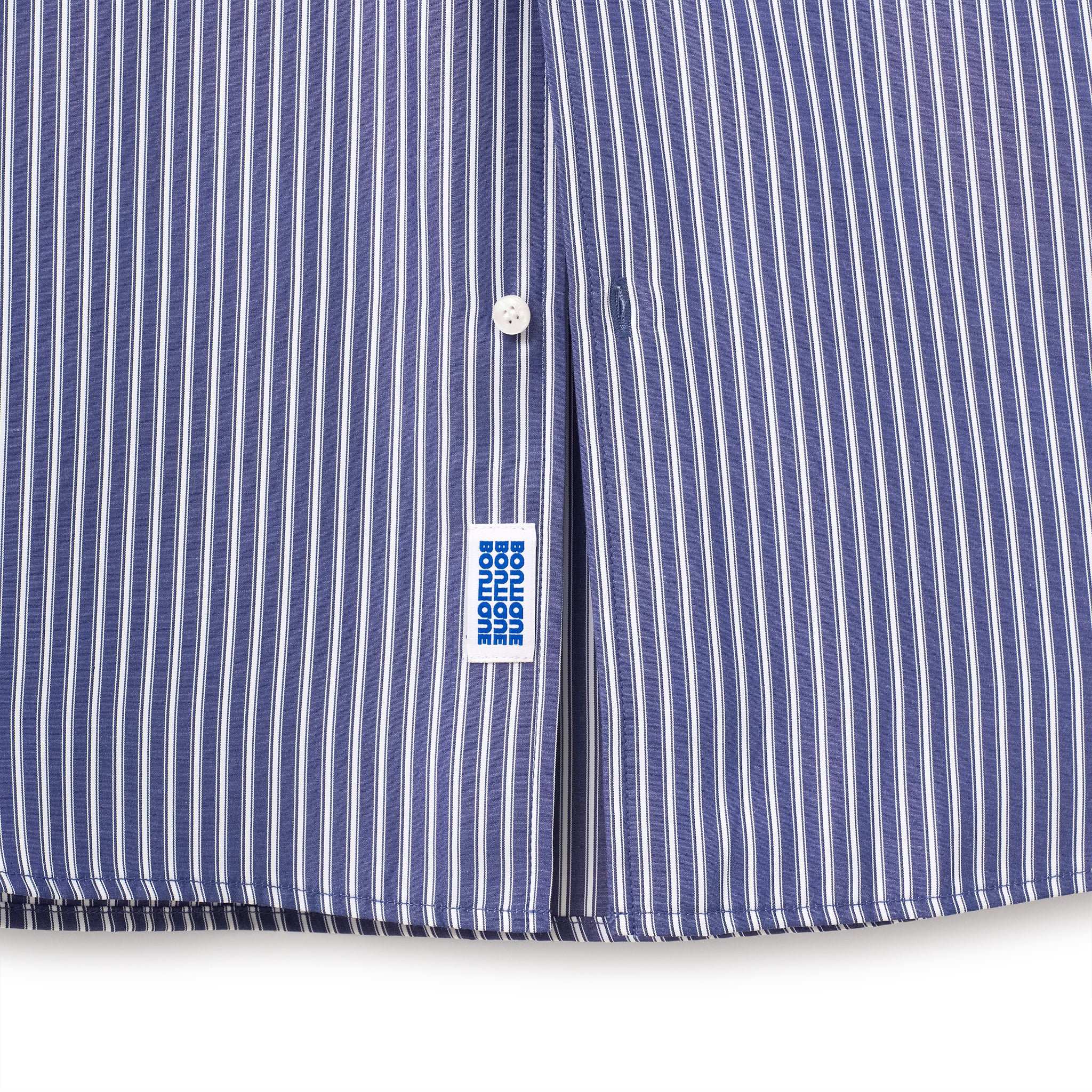 BOUTIQUE SHORT SLEEVE BOX SHIRT NAVY STRIPE（ブティックショートスリーブボックスシャツネイビーストライプ）｜ONLINE BOUTIQUE（オンラインブティック）