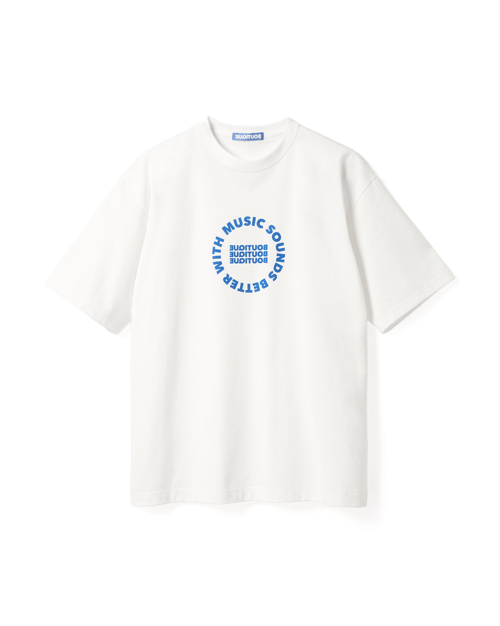 MUSIC SOUNDS BETTER WITH BOUTIQUE TEE WHITE（ミュージックサウンドベターウィズブティックTシャツホワイトホワイト）｜ONLINE BOUTIQUE（オンラインブティック）