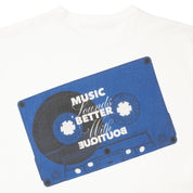 BOUTIQUE CASSETTE TAPE TEE WHITE WHITE（ブティックカセットテープTシャツホワイト）｜ONLINE BOUTIQUE（オンラインブティック）