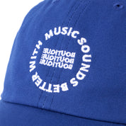 MUSIC SOUNDS BETTER WITH BOUTIQUE CAP BLUE（ミュージックサウンドベターウィズブティックキャップブルー）｜ONLINE BOUTIQUE（オンラインブティック）