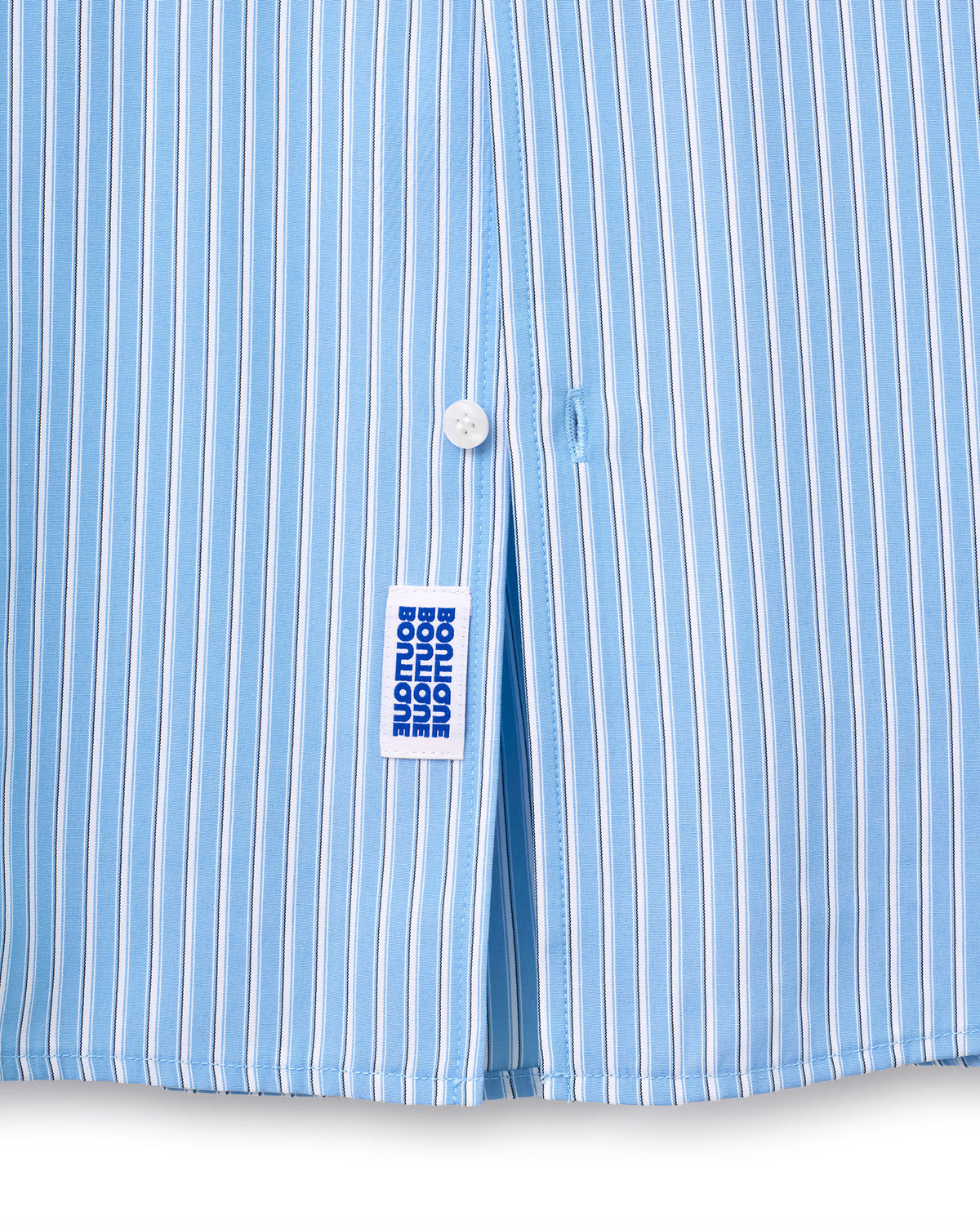 BOUTIQUE LONG SLEEVE BOX SHIRT BLUE STRIPE（ブティックロングスリーブボックスシャツブルーストライプ）｜ONLINE BOUTIQUE（オンラインブティック）