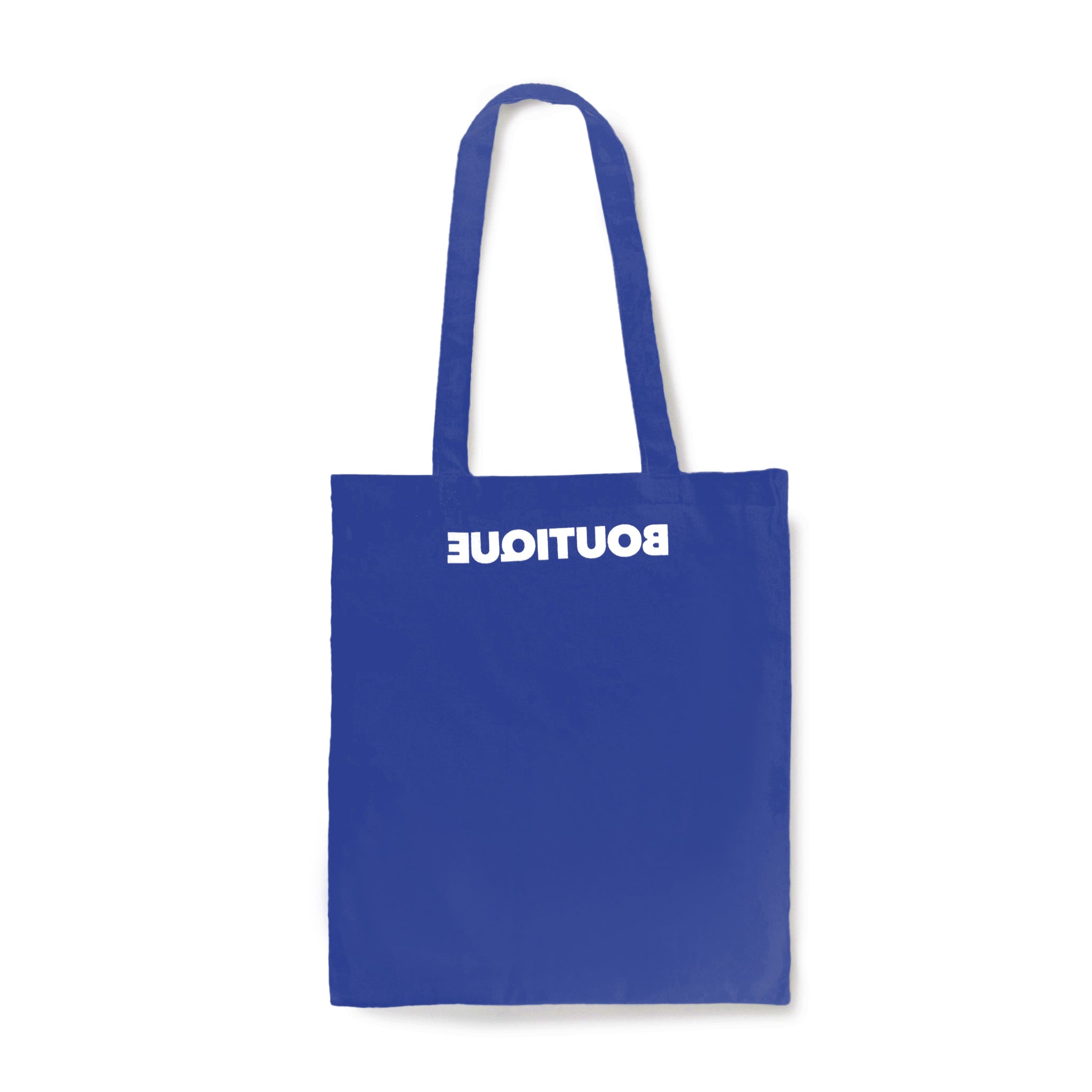 IT'S OUR ONLINE BOUTIQUE SHOPPING BAG WHITE & BLUE｜ONLINE BOUTIQUE（オンラインブティック）