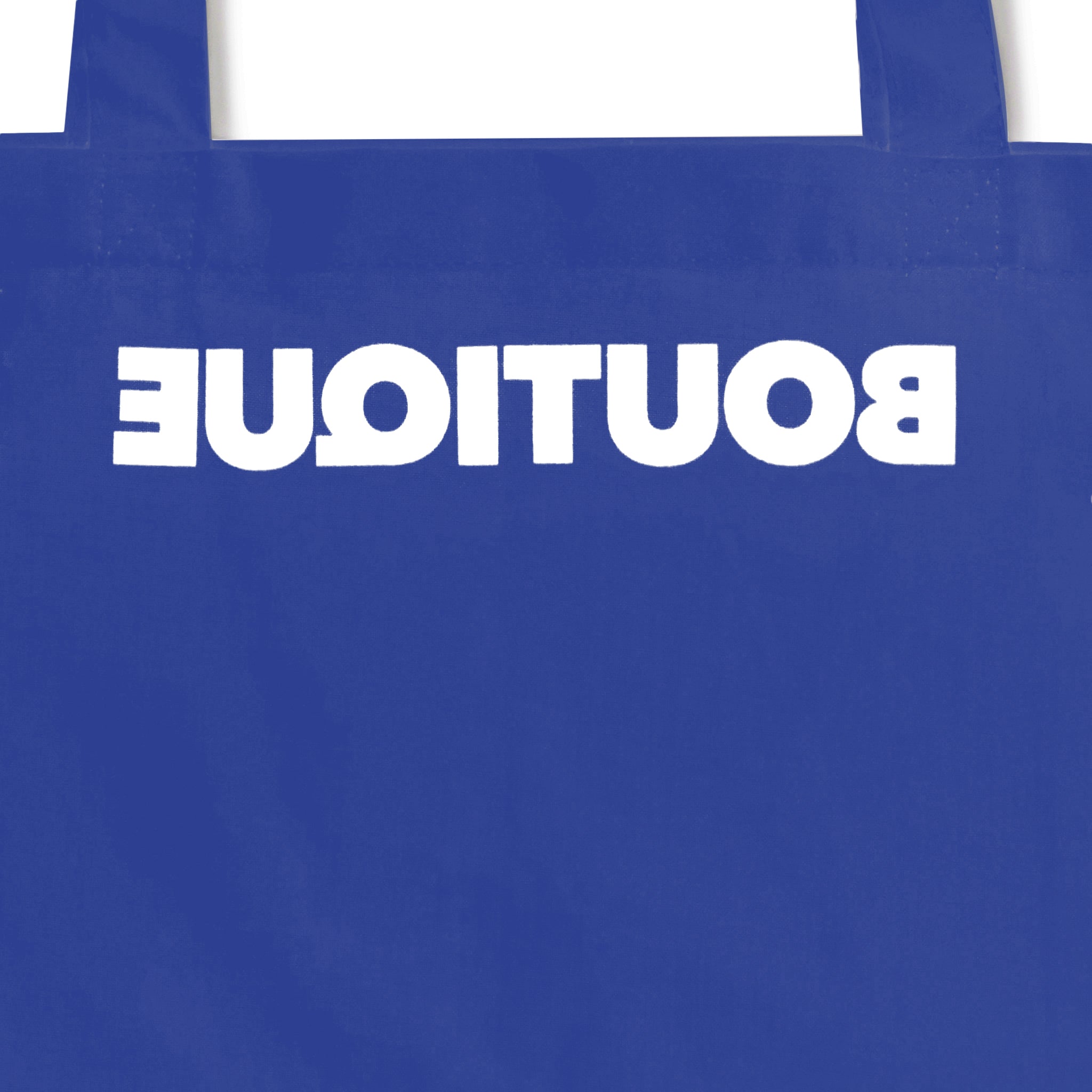 IT'S OUR ONLINE BOUTIQUE SHOPPING BAG WHITE & BLUE｜ONLINE BOUTIQUE（オンラインブティック）