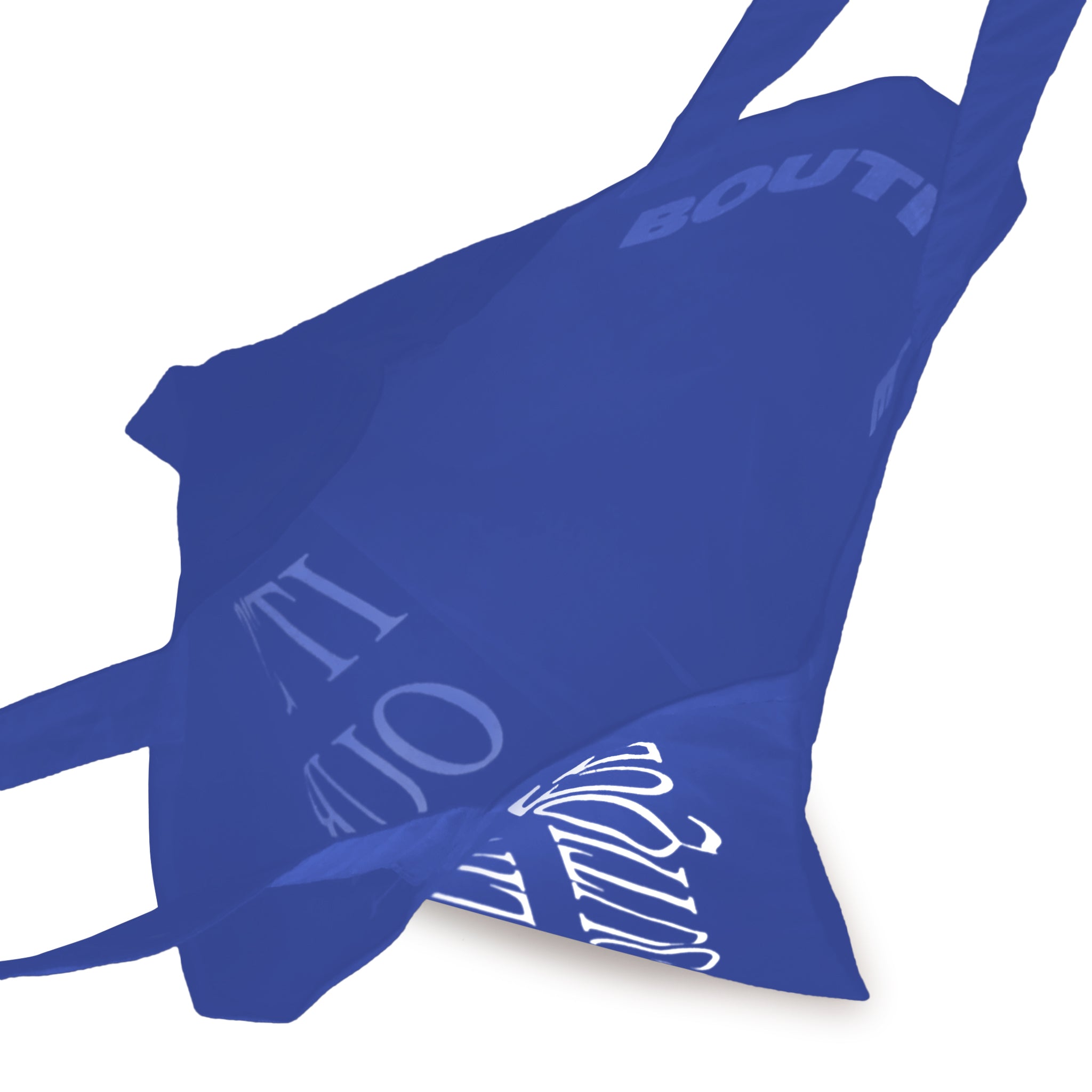 IT'S OUR ONLINE BOUTIQUE SHOPPING BAG WHITE & BLUE｜ONLINE BOUTIQUE（オンラインブティック）