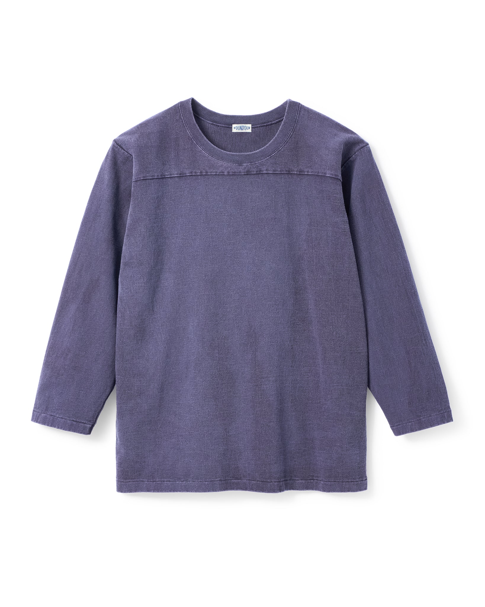 FOUNDOUR COTTON BD FADE  FOOTBALL TEE NAVY（ファウンダコットンボタンダウンフェードフットボールTシャツネイビー）｜ONLINE BOUTIQUE（オンラインブティック）