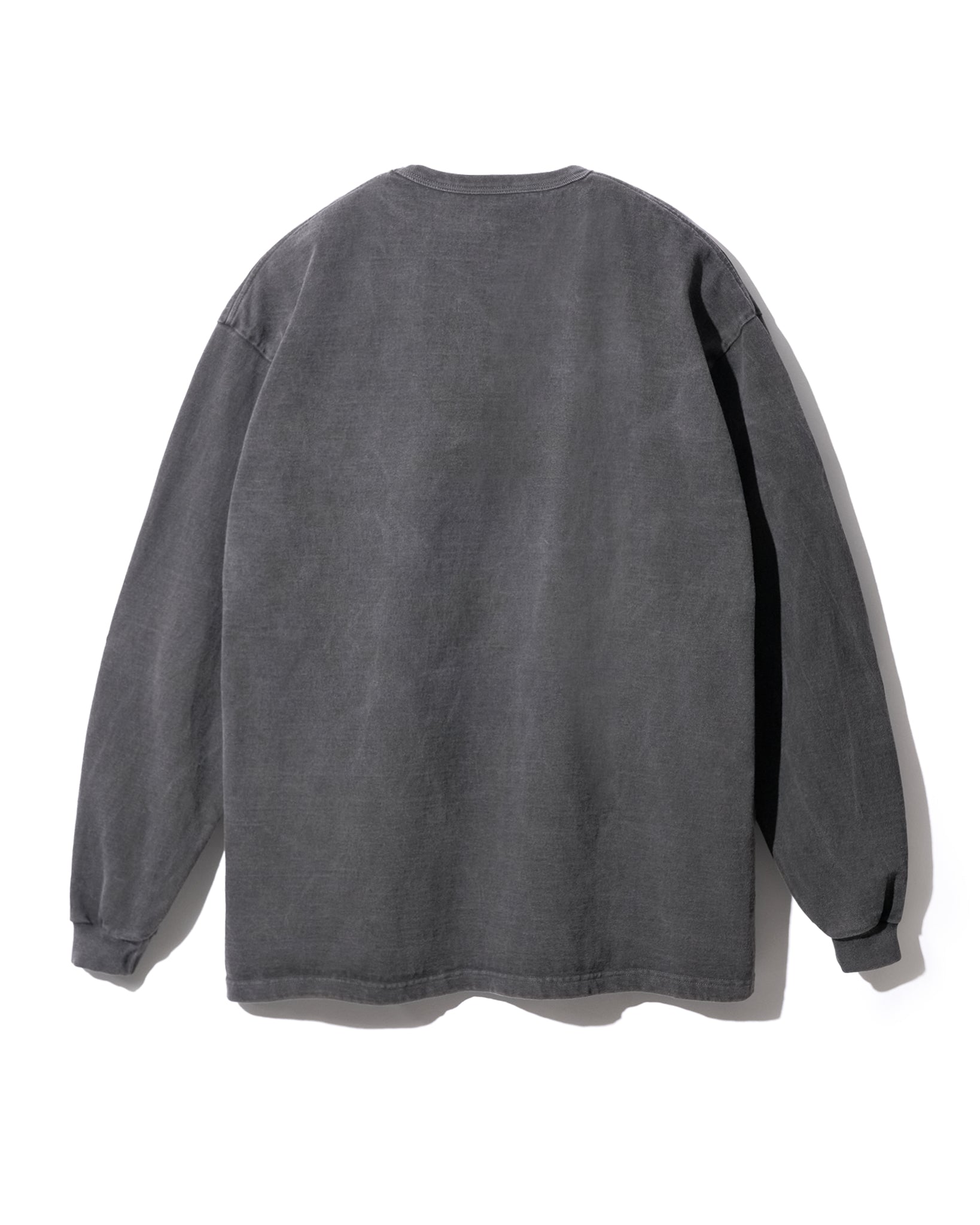 FOUNDOUR COTTON BD FADE LONG SLEEVE TEE BLACK（ファウンダコットンボタンダウンフェードロングスリーブTシャツブラック）｜ONLINE BOUTIQUE（オンラインブティック）