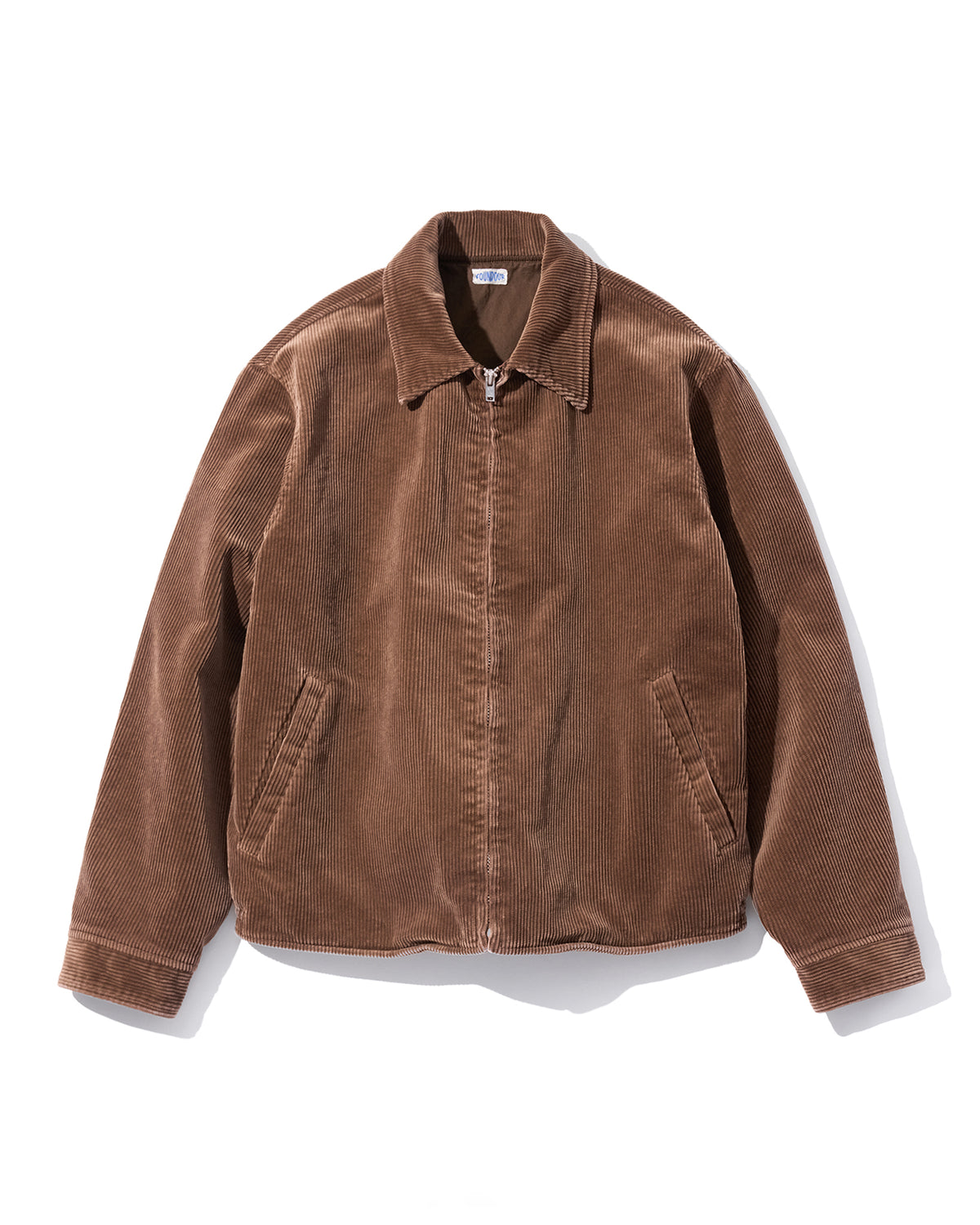 FOUNDOUR COTTON CORDUROY ZIP UP BLOUSON BROWN（ファウンダコットンコーデュロイジップアップブルゾンブラウン）｜ONLINE BOUTIQUE（オンラインブティック）