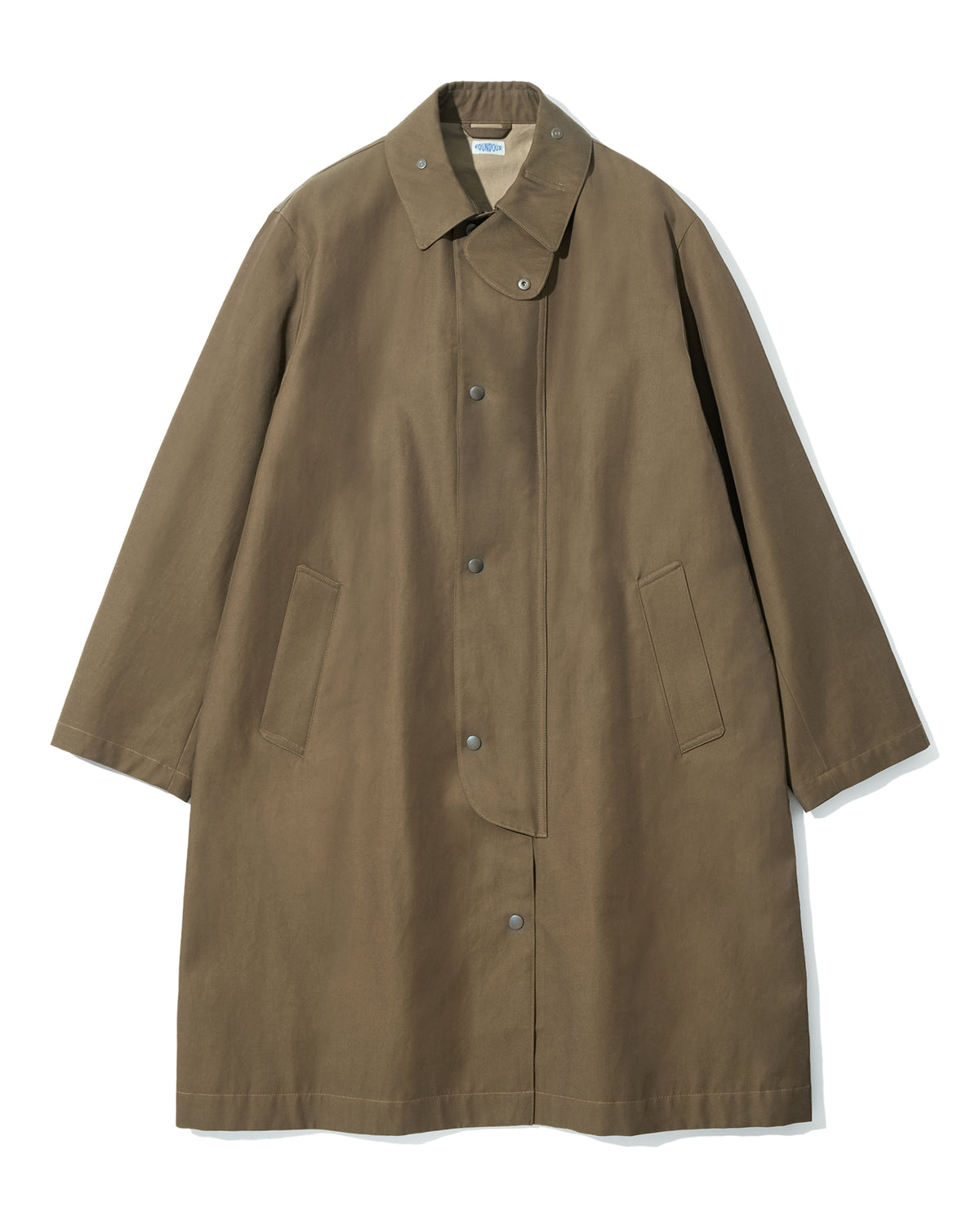 FOUNDOUR COTTON VISCOSE OVERCOAT BROWN（ファウンダコットンビスコースオーバーコートブラウン）｜ONLINE BOUTIQUE（オンラインブティック）