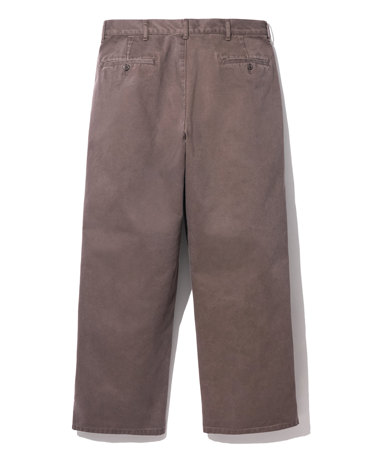 FOUNDOUR COTTON WIDE TUCK CHINOS BROWN（ファウンダコットンワイドタックチノブラウン）｜ONLINE BOUTIQUE（オンラインブティック）