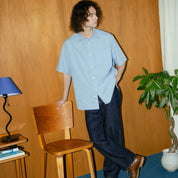 BOUTIQUE SHORT SLEEVE BOX SHIRT（ブティックショートスリーブボックスシャツサックス）｜ONLINE BOUTIQUE（オンラインブティック）