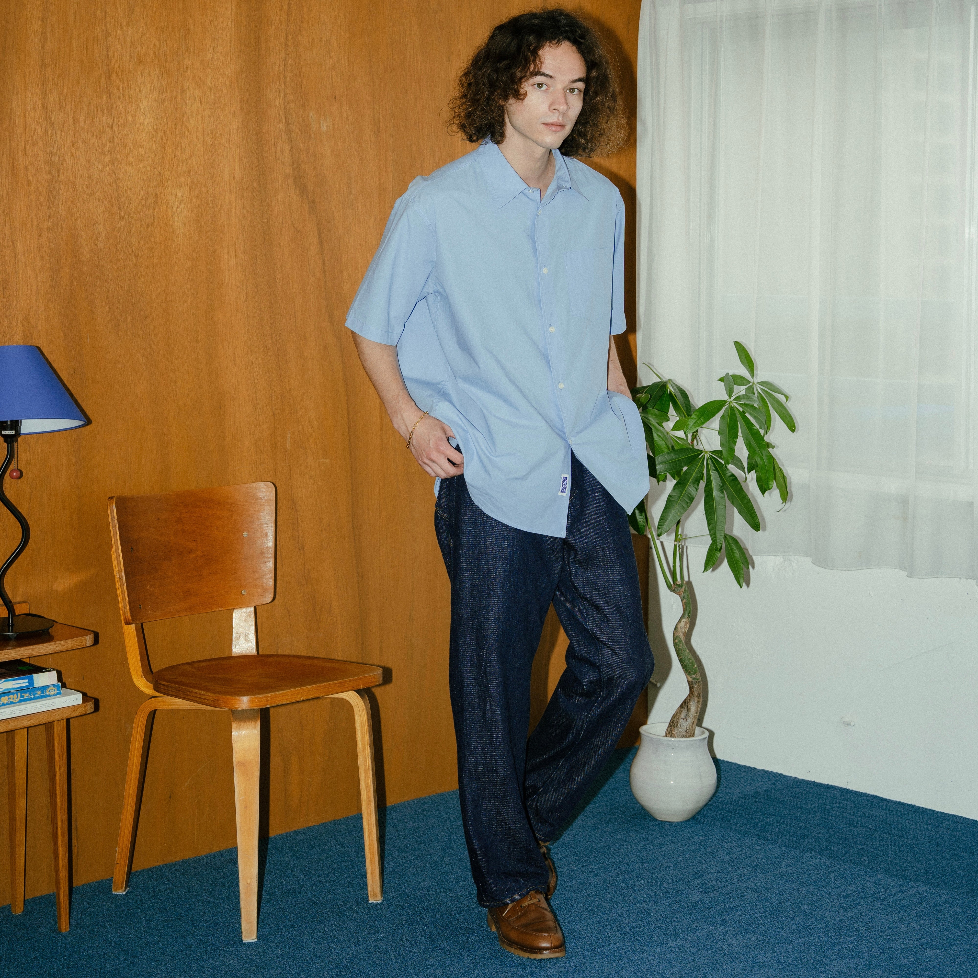 BOUTIQUE SHORT SLEEVE BOX SHIRT（ブティックショートスリーブボックスシャツサックス）｜ONLINE BOUTIQUE（オンラインブティック）