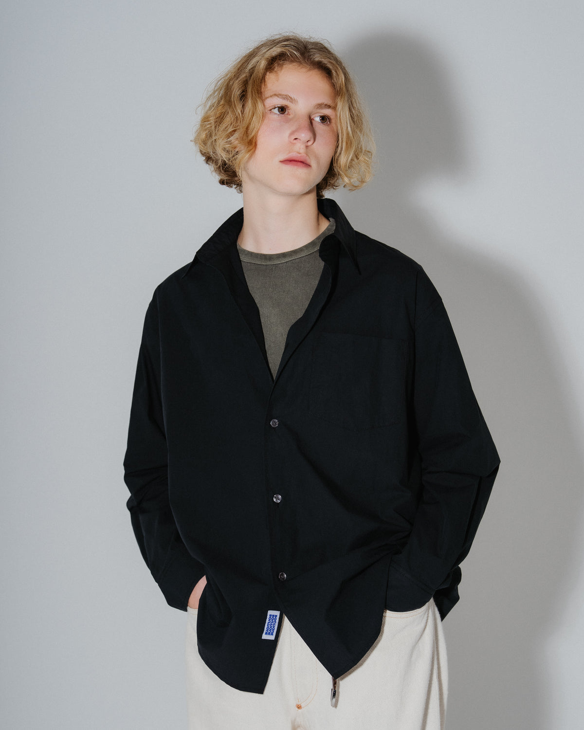 BOUTIQUE LONG SLEEVE BOX SHIRT BLACK（ブティックロングスリーブボックスシャツブラック）｜ONLINE BOUTIQUE（オンラインブティック）