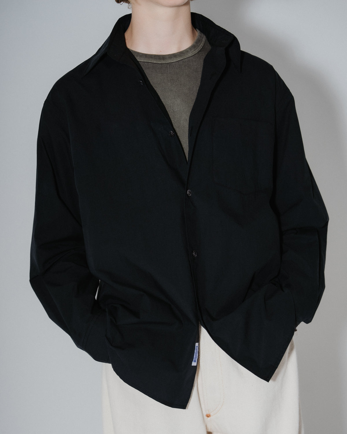 BOUTIQUE LONG SLEEVE BOX SHIRT BLACK（ブティックロングスリーブボックスシャツブラック）｜ONLINE BOUTIQUE（オンラインブティック）