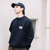 BOUTIQUE CREW NECK SWEAT NAVY（ブティッククルーネックスウェットネイビー）｜ONLINE BOUTIQUE（オンラインブティック）