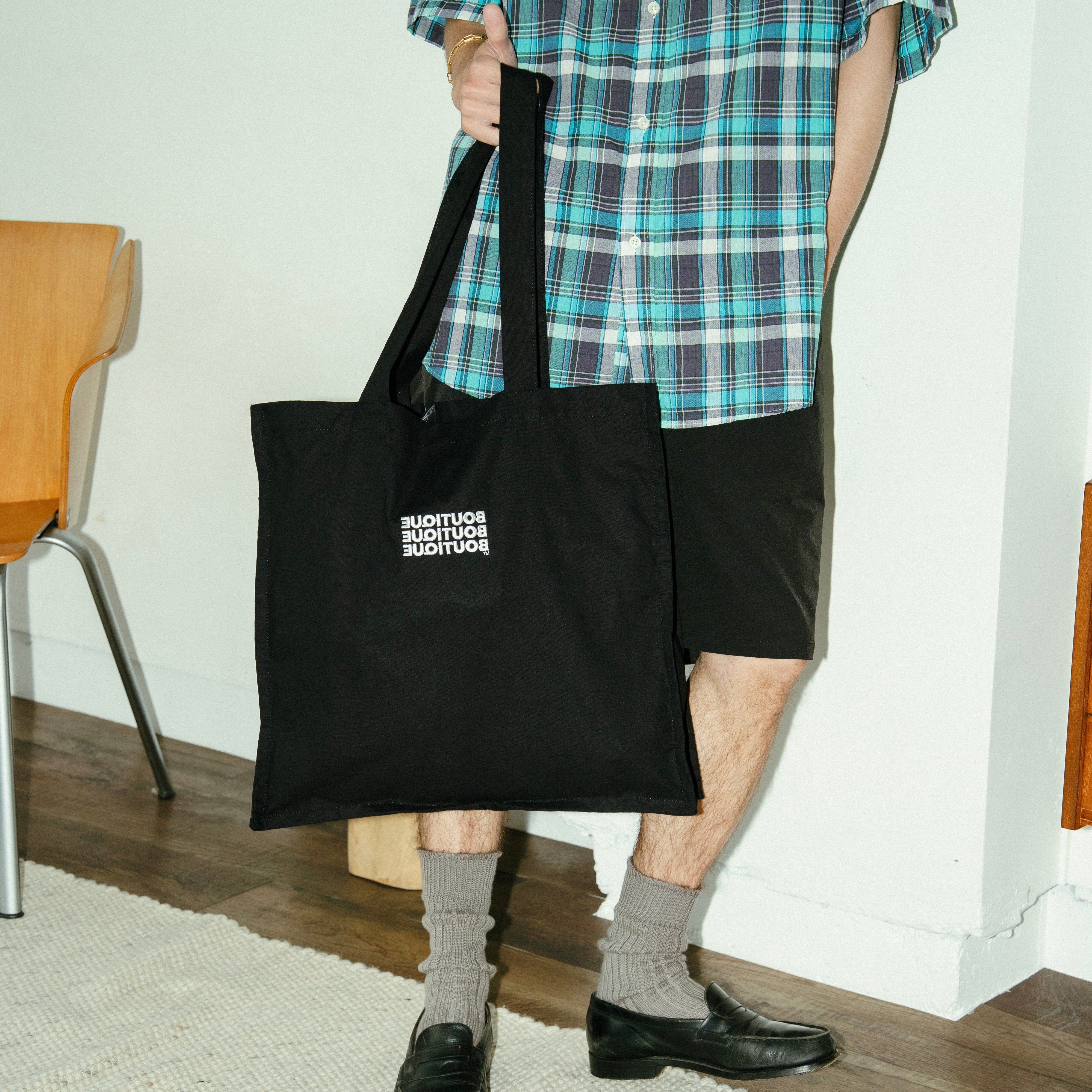 BOUTIQUE FABRIC TOTE BAG BLACK（ブティックファブリックトートバッグブラック）｜ONLINE BOUTIQUE（オンラインブティック）