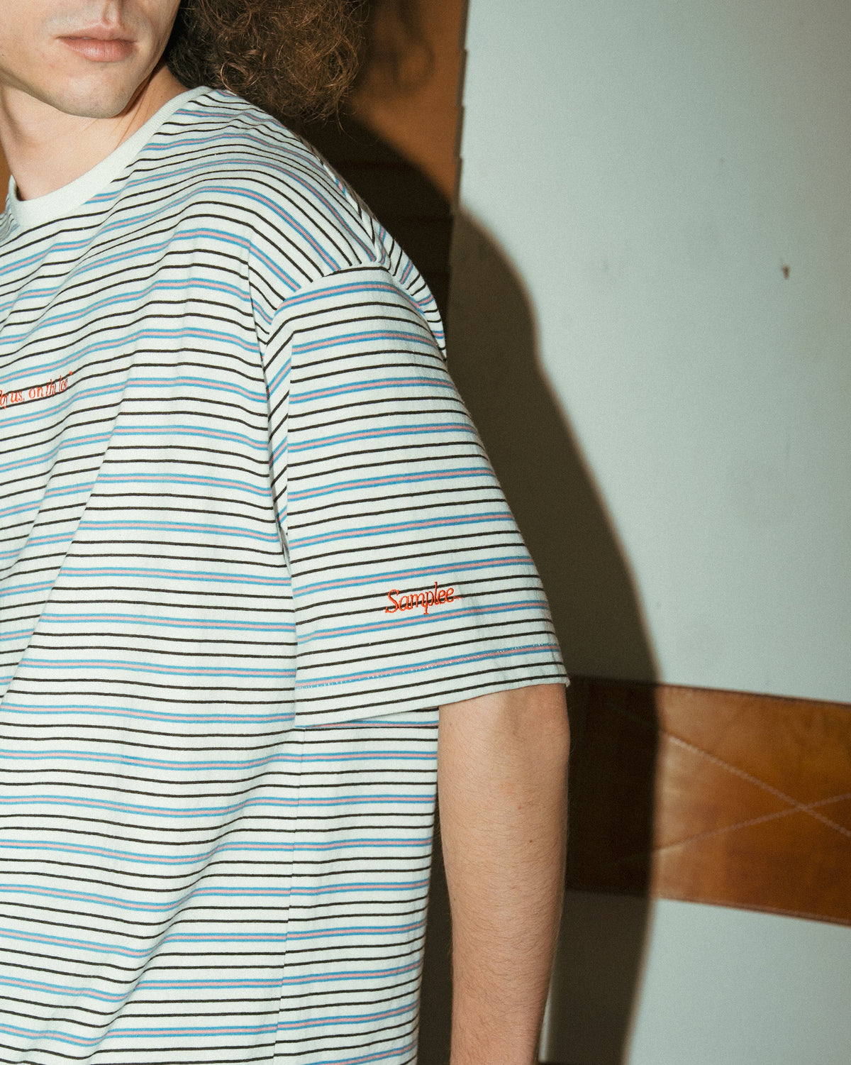 Samplee COTTTON MULTI STRIPE S/S TEE（サンプリー コットンマルチストライプショートスリーブTシャツ）｜ONLINE BOUTIQUE（オンラインブティック）