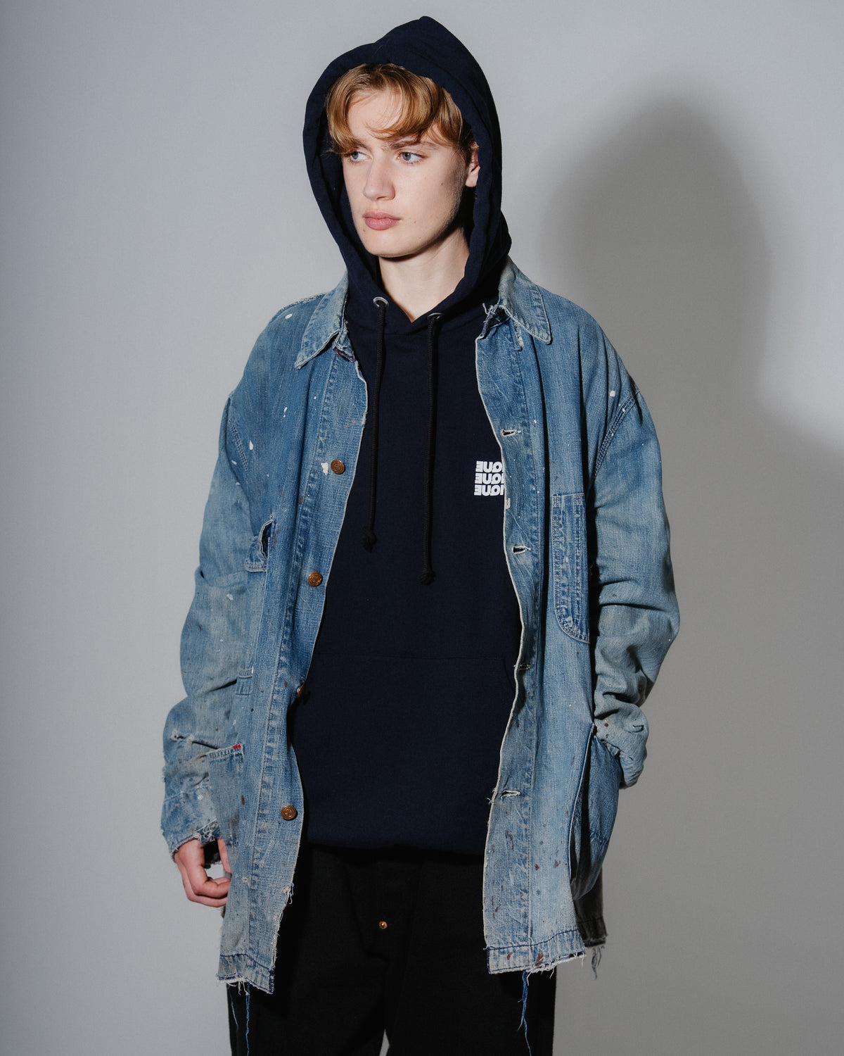 BOUTIQUE PULLOVER HOODIE NAVY（ブティックプルオーバーフーディーネイビー）｜ONLINE BOUTIQUE（オンラインブティック）