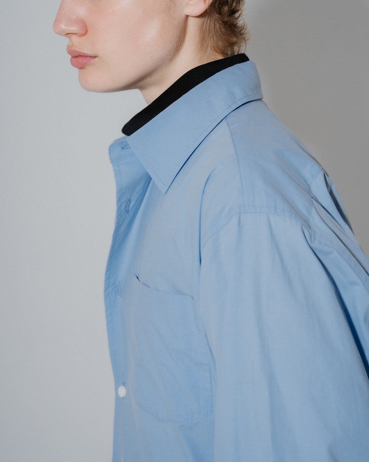 BOUTIQUE LONG SLEEVE BOX SHIRT SAX（ブティックロングスリーブボックスシャツサックス）｜ONLINE BOUTIQUE（オンラインブティック）