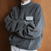 BOUTIQUE CREW NECK SWEAT GARMENT DYE CHARCOAL（ブティッククルーネックスウェットガーメントダイチャコール｜ONLINE BOUTIQUE（オンラインブティック）