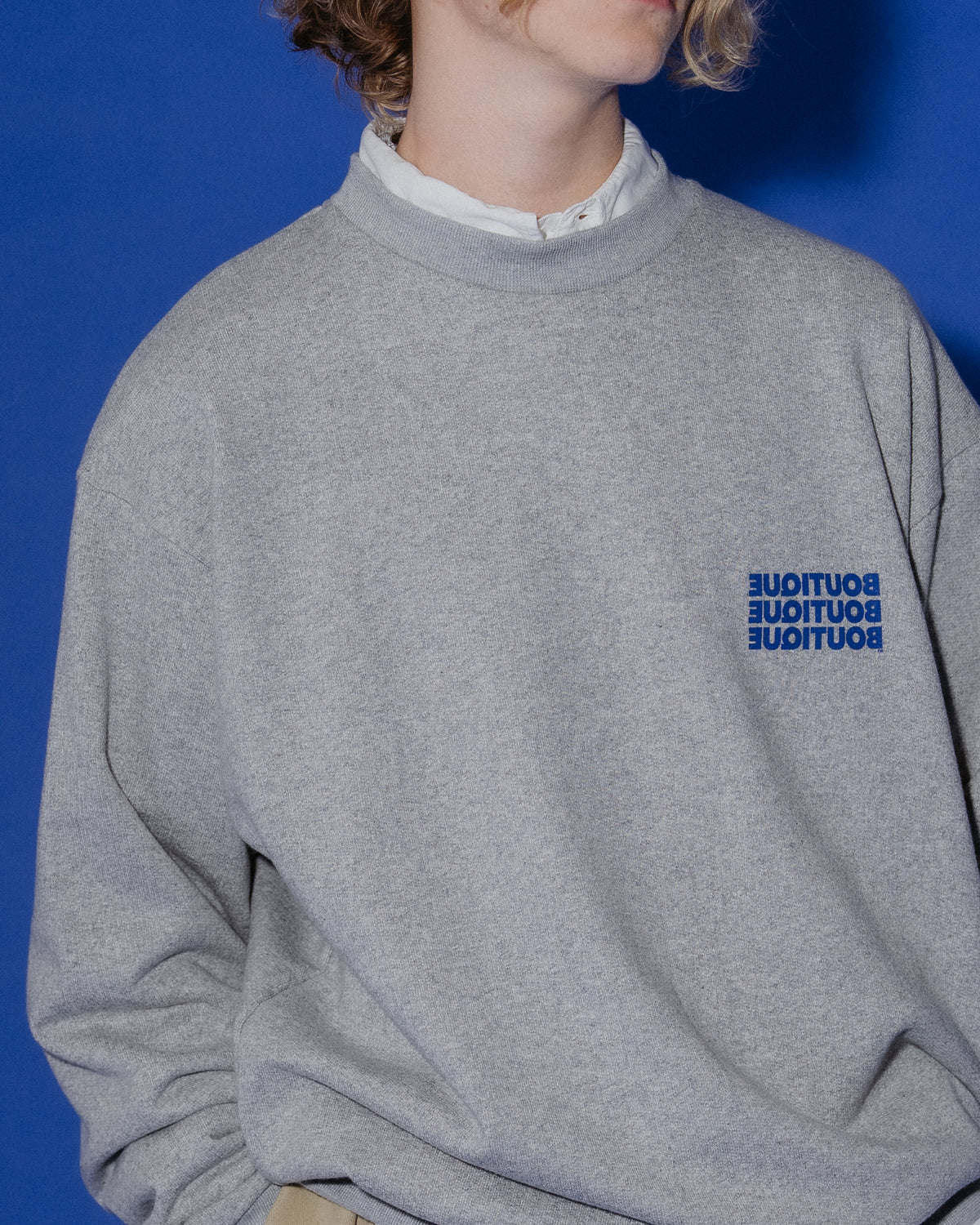 BOUTIQUE CREW NECK SWEAT BLACK（ブティッククルーネックスウェットブラック）｜ONLINE BOUTIQUE（オンラインブティック）