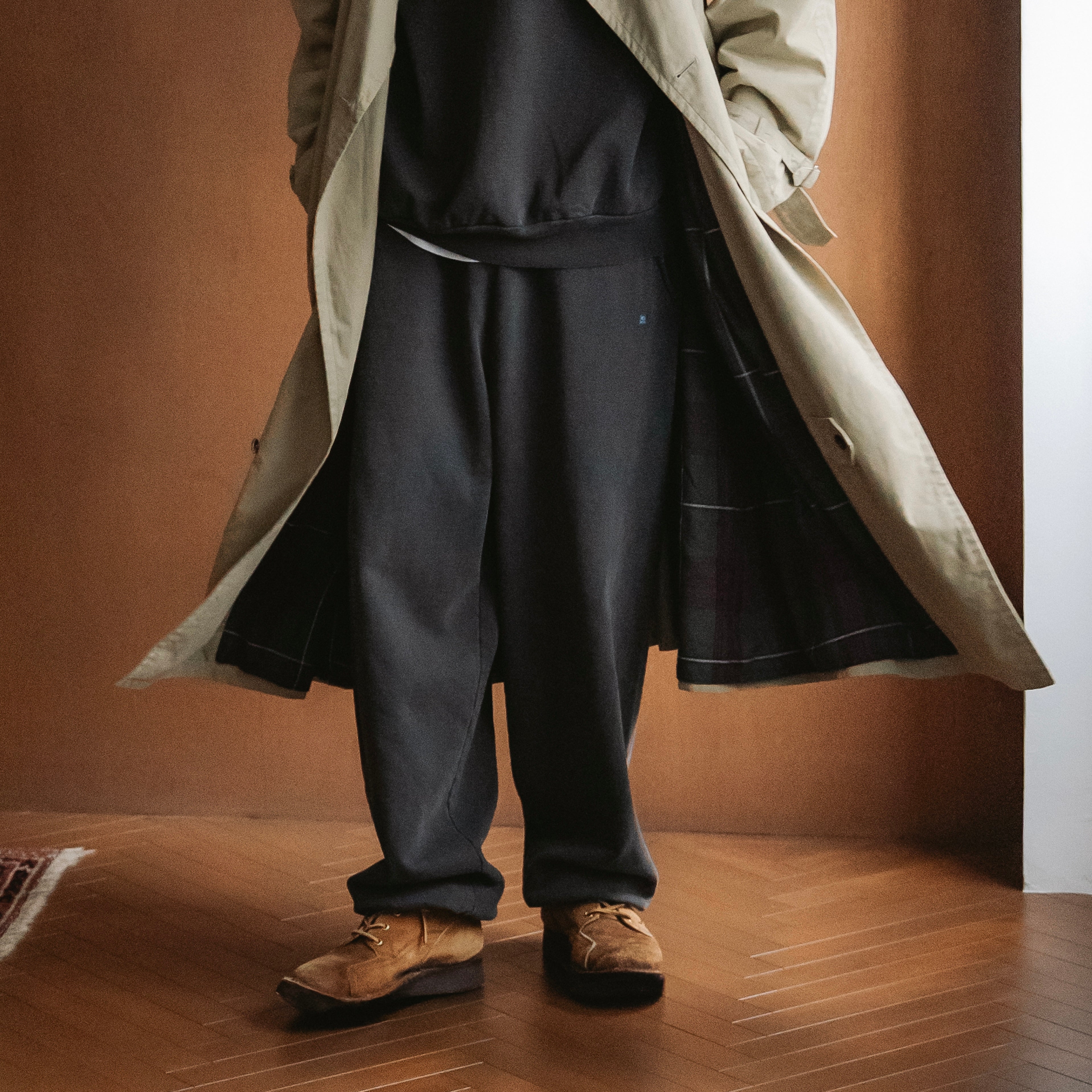 BOUTIQUE SWEAT PANTS GARMENT DYE CHARCOAL（ブティックスウェットパンツガーメントダイチャコール）｜ONLINE BOUTIQUE（オンラインブティック）