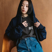 BOUTIQUE L/S TEE GARMENT DYE CHARCOAL（ブティックロングスリーブTシャツガーメントダイチャコール）｜ONLINE BOUTIQUE（オンラインブティック）