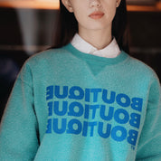 DESCENDANT × BOUTIQUE CREW NECK PIGMENT DYE TEAL（ディセンダント×ブティッククルーネックピグメントダイティール）｜ONLINE BOUTIQUE（オンラインブティック）