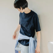 BOUTIQUE × FRUIT OF THE LOOM IT'S OUR DAILY 2PACK TEE NAVY（ブティック×フルーツオブザルームイッツアワーデイリーツーパックTシャツネイビー）｜ONLINE BOUTIQUE（オンラインブティック）
