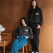 BOUTIQUE L/S TEE GARMENT DYE CHARCOAL（ブティックロングスリーブTシャツガーメントダイチャコール）｜ONLINE BOUTIQUE（オンラインブティック）