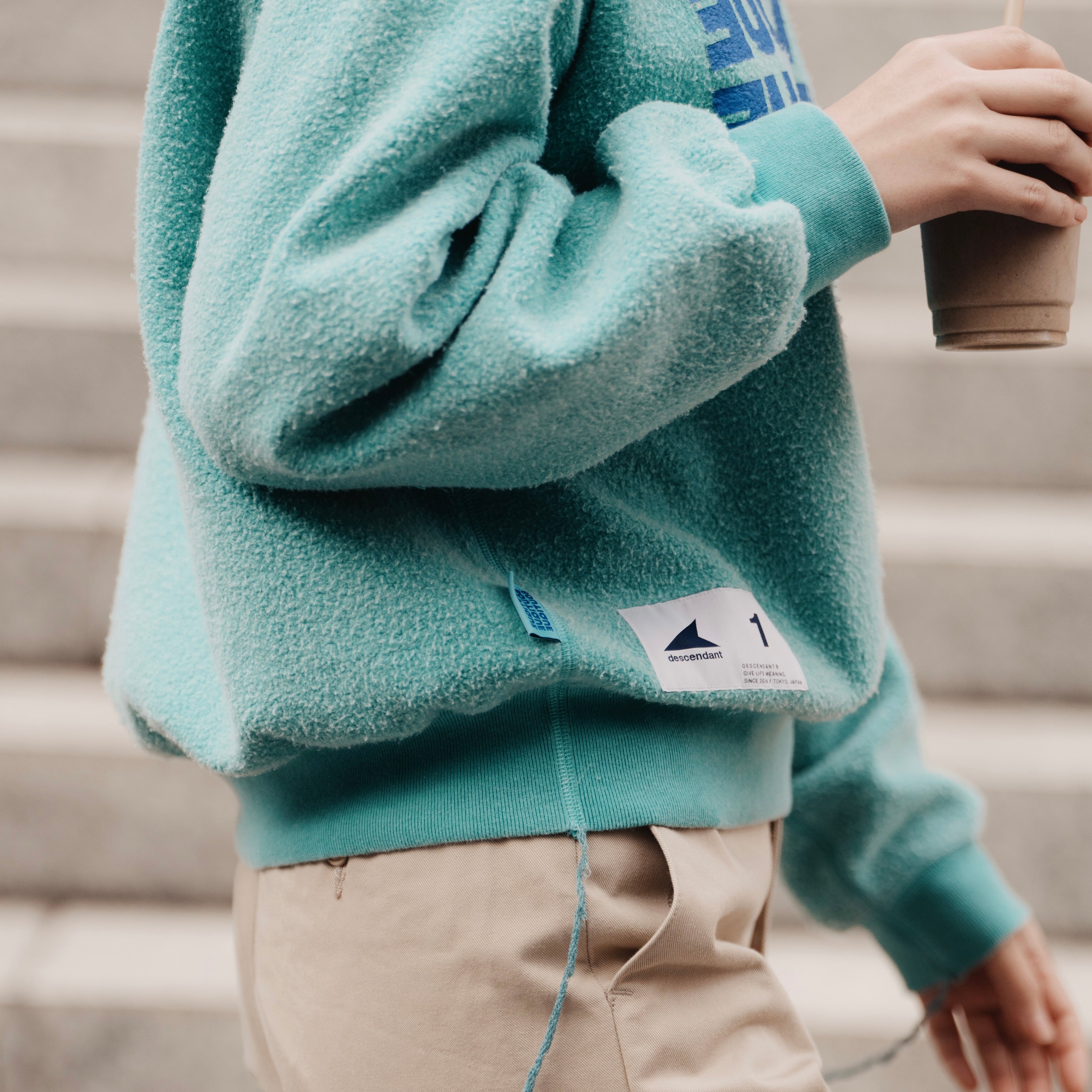 DESCENDANT × BOUTIQUE CREW NECK PIGMENT DYE TEAL（ディセンダント×ブティッククルーネックピグメントダイティール）｜ONLINE BOUTIQUE（オンラインブティック）