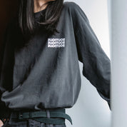 BOUTIQUE L/S TEE GARMENT DYE CHARCOAL（ブティックロングスリーブTシャツガーメントダイチャコール）｜ONLINE BOUTIQUE（オンラインブティック）