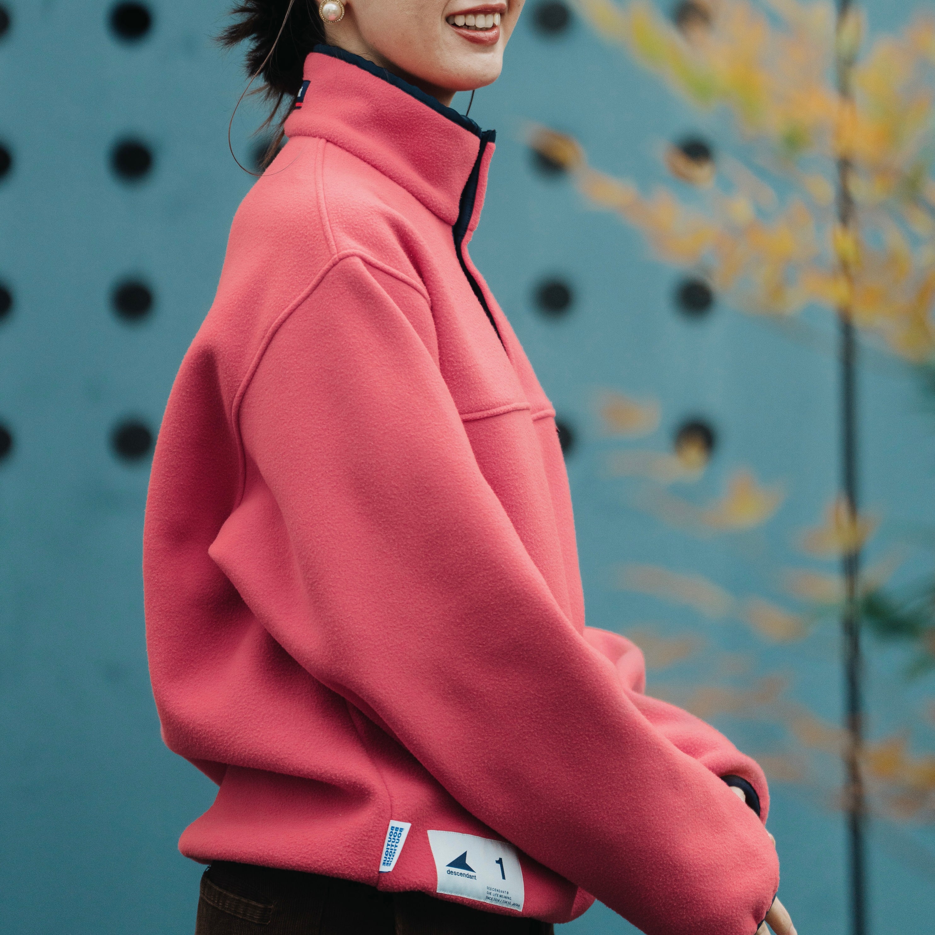 DESCENDANT × BOUTIQUE HUMMING FLEECE PULLOVER PINK｜ONLINE BOUTIQUE（オンラインブティック）