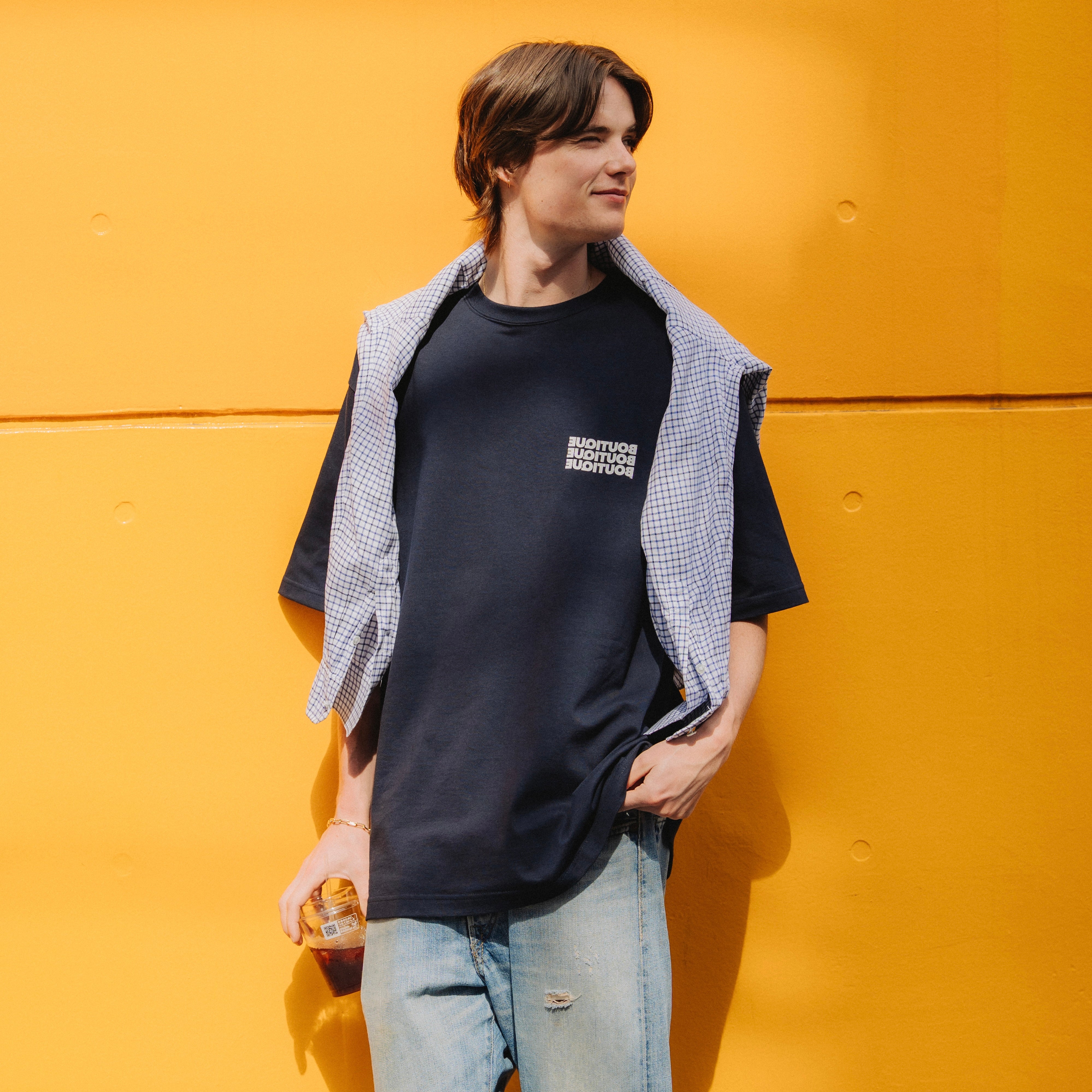 BOUTIQUE SHORT SLEEVE TEE NAVY（ブティックショートスリーブTシャツネイビー）｜ONLINE BOUTIQUE（オンラインブティック）