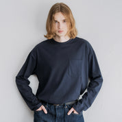 FOUNDOUR COTTON LONG SLEEVE POCKET TEE WHITE（ファウンダコットンロングスリーブポケットロングスリーブTシャツホワイト）｜ONLINE BOUTIQUE（オンラインブティック）