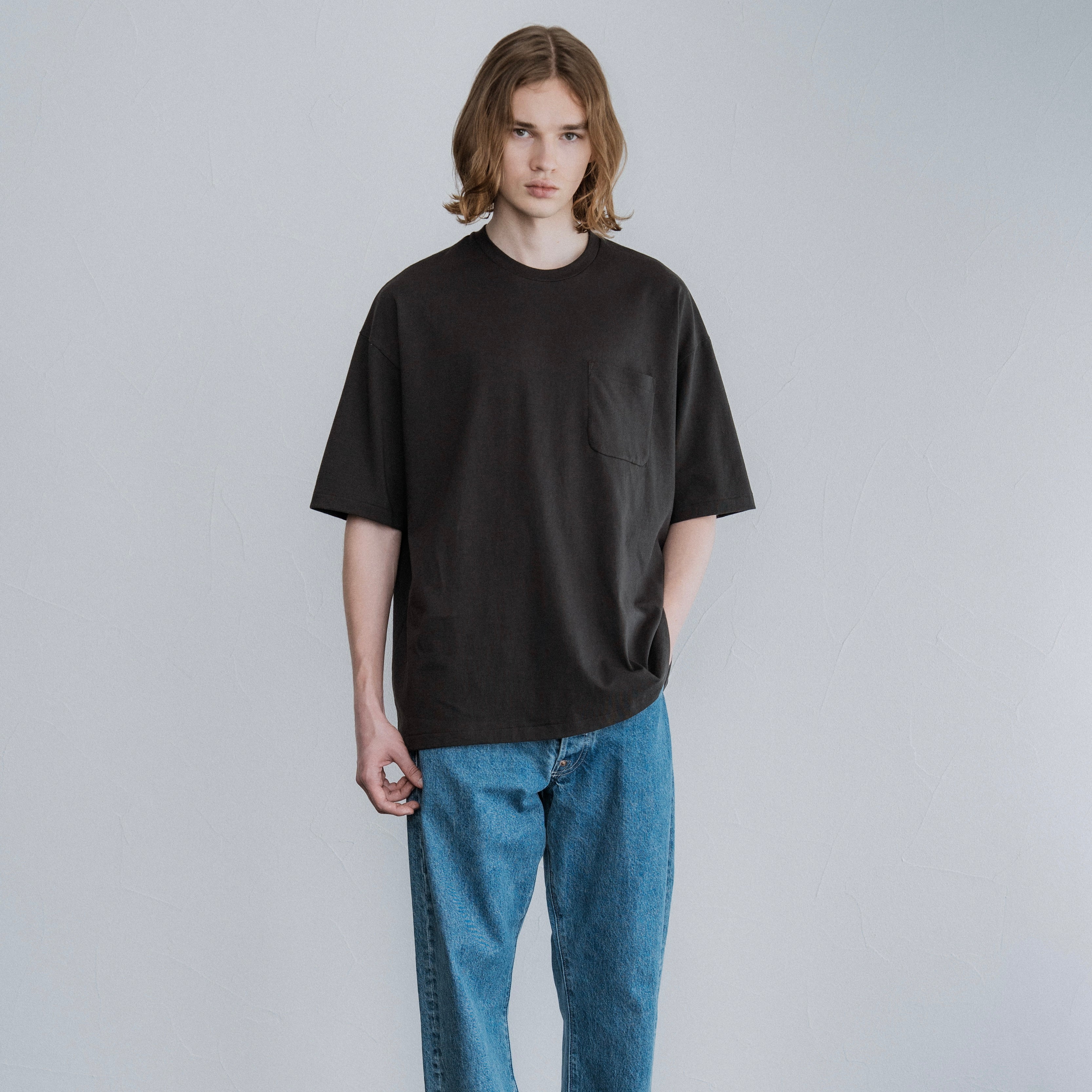 FOUNDOUR COTTON SHORT SLEEVE POCKET TEE BLACK（ファウンダコットンショートスリーブポケットTシャツブラック）｜ONLINE BOUTIQUE（オンラインブティック）